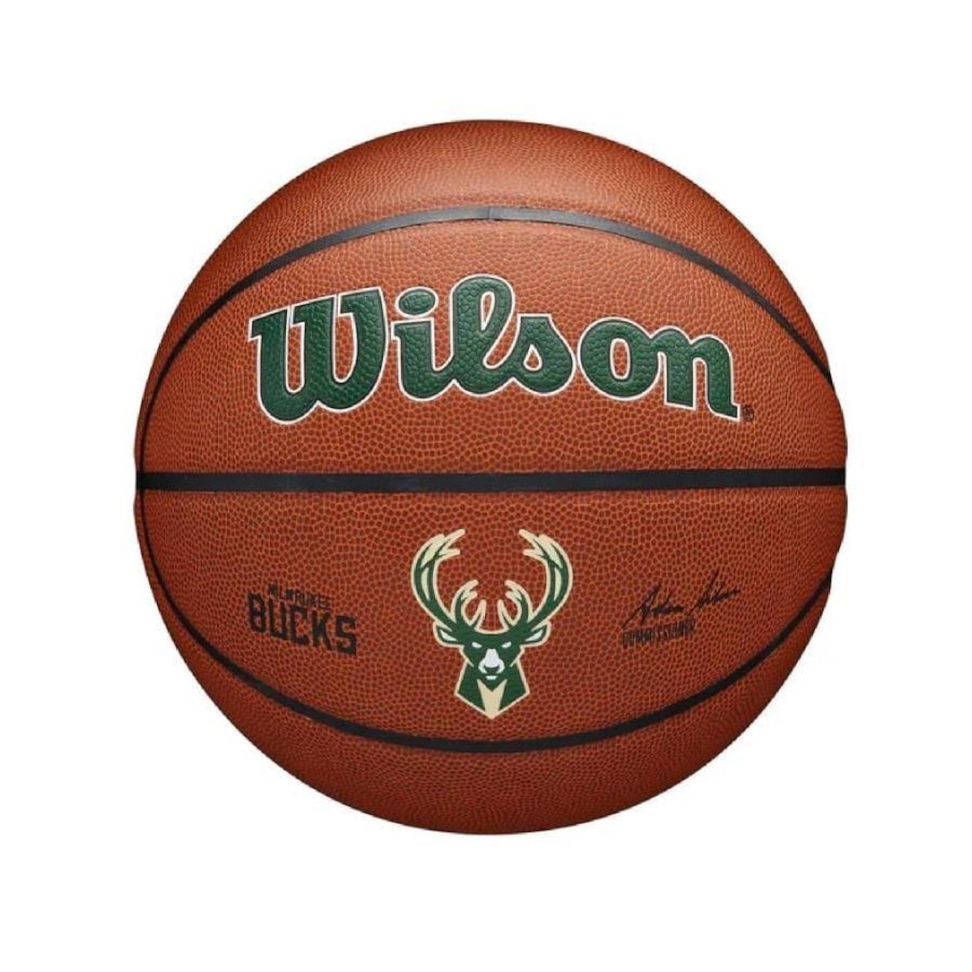 Bola de Basquete Wilson Nba Team Alliance Milwaukee Bucks - Foto 1