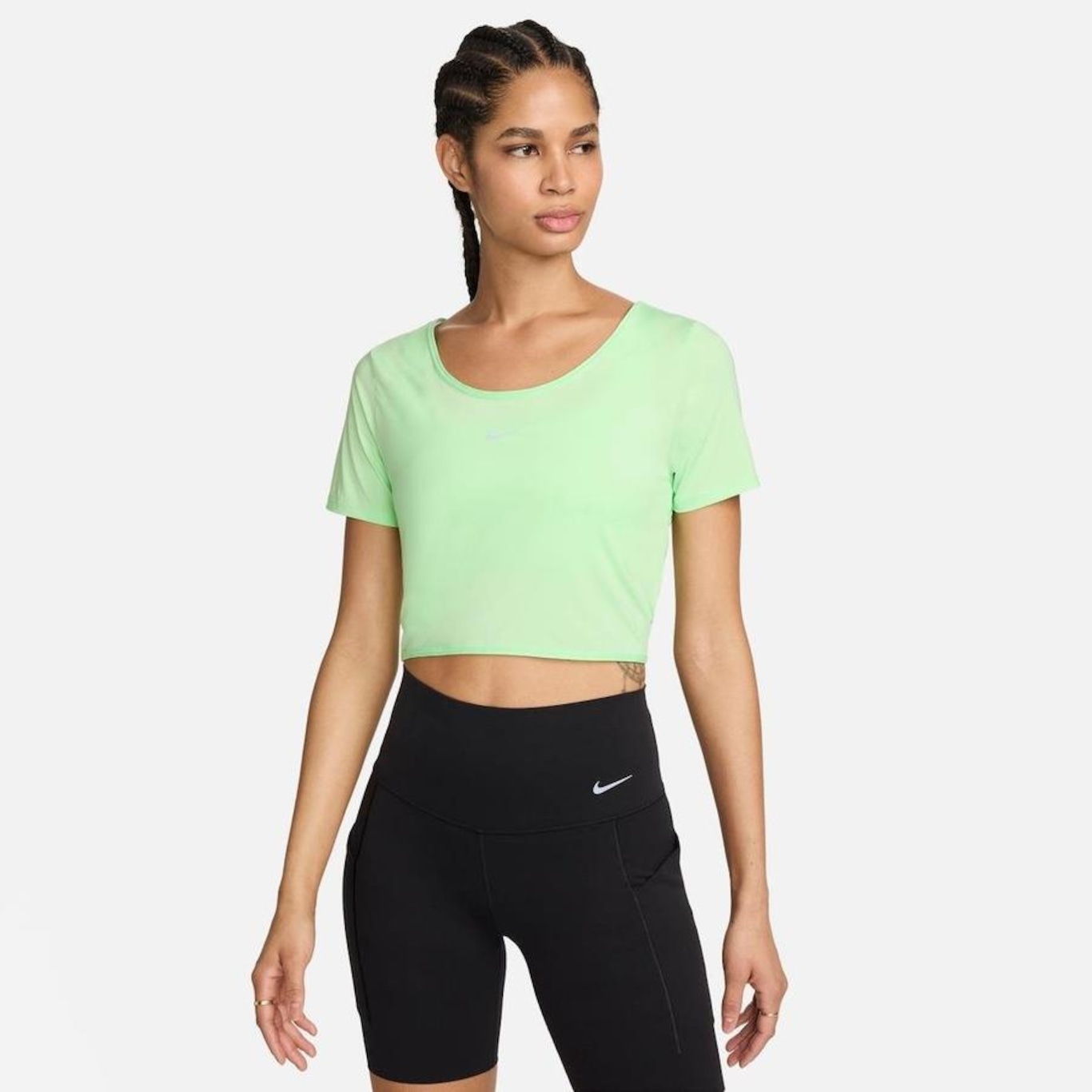 Camiseta Nike Dri-Fit One Cropped - Feminina - Foto 1