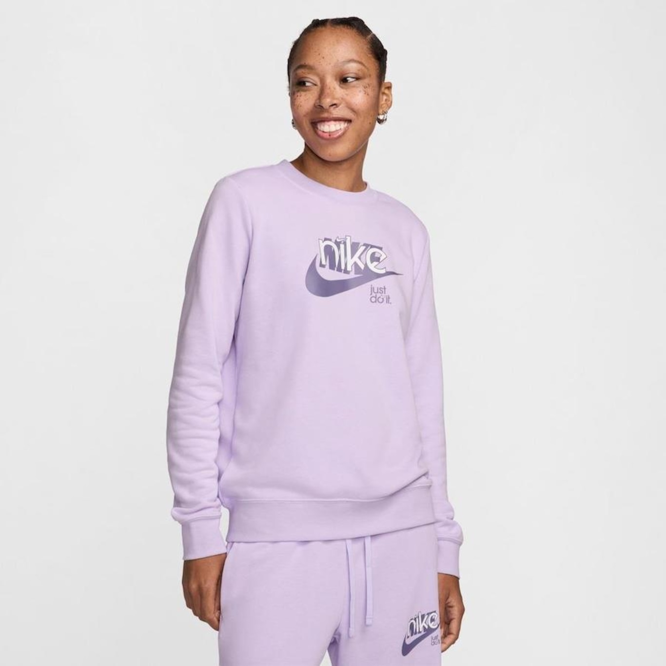 Blusão sem Capuz Nike Sportswear Club Fleece - Feminino - Foto 1