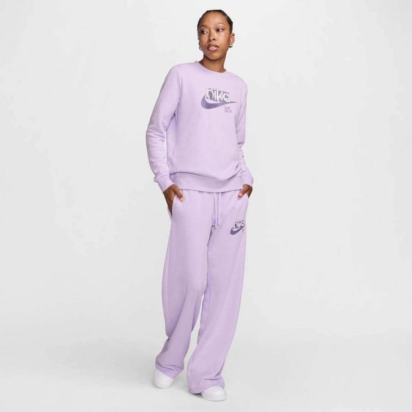 Blusão sem Capuz Nike Sportswear Club Fleece - Feminino - Foto 5