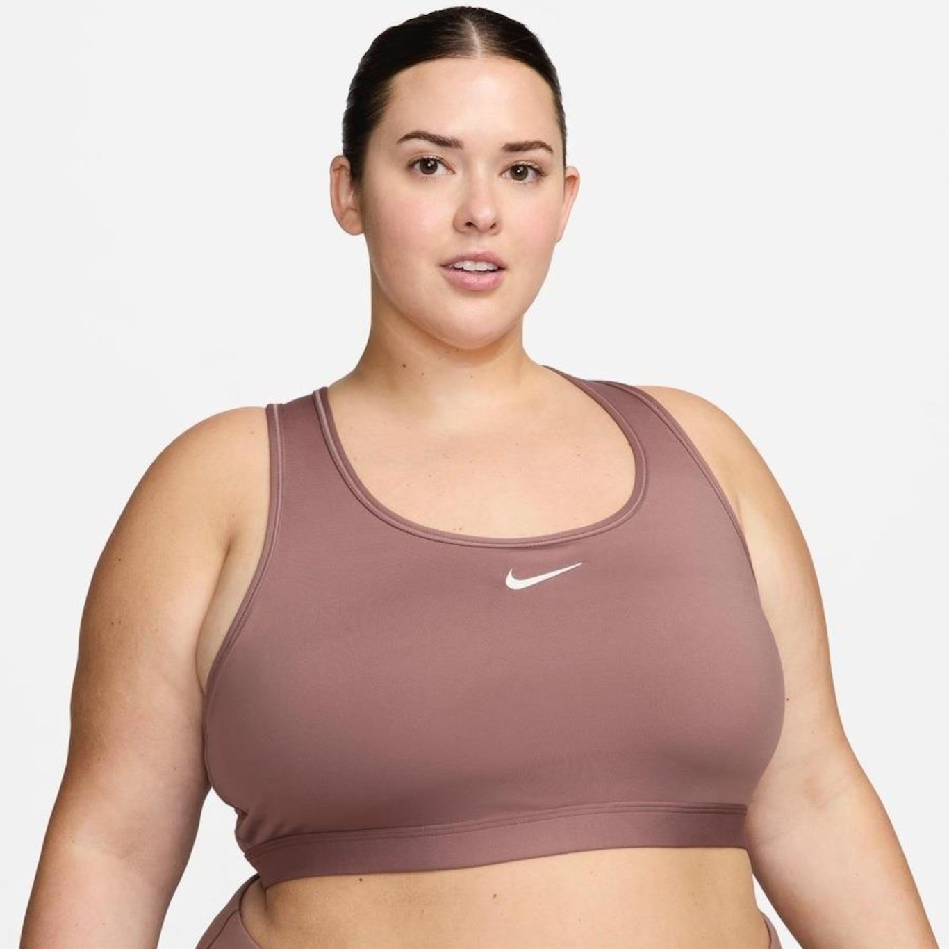 Top Plus Size Nike Swoosh - Feminino - Foto 1