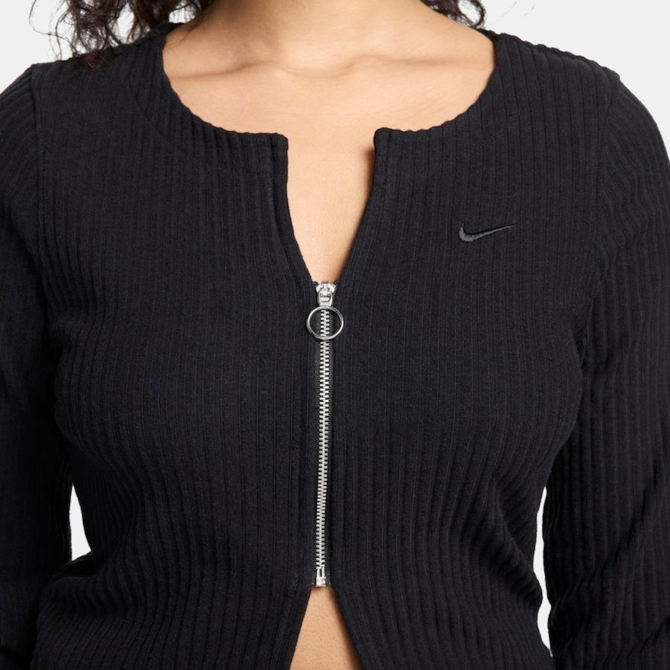 Jaqueta sem Capuz Nike Sportswear Knit - Feminina - Foto 4