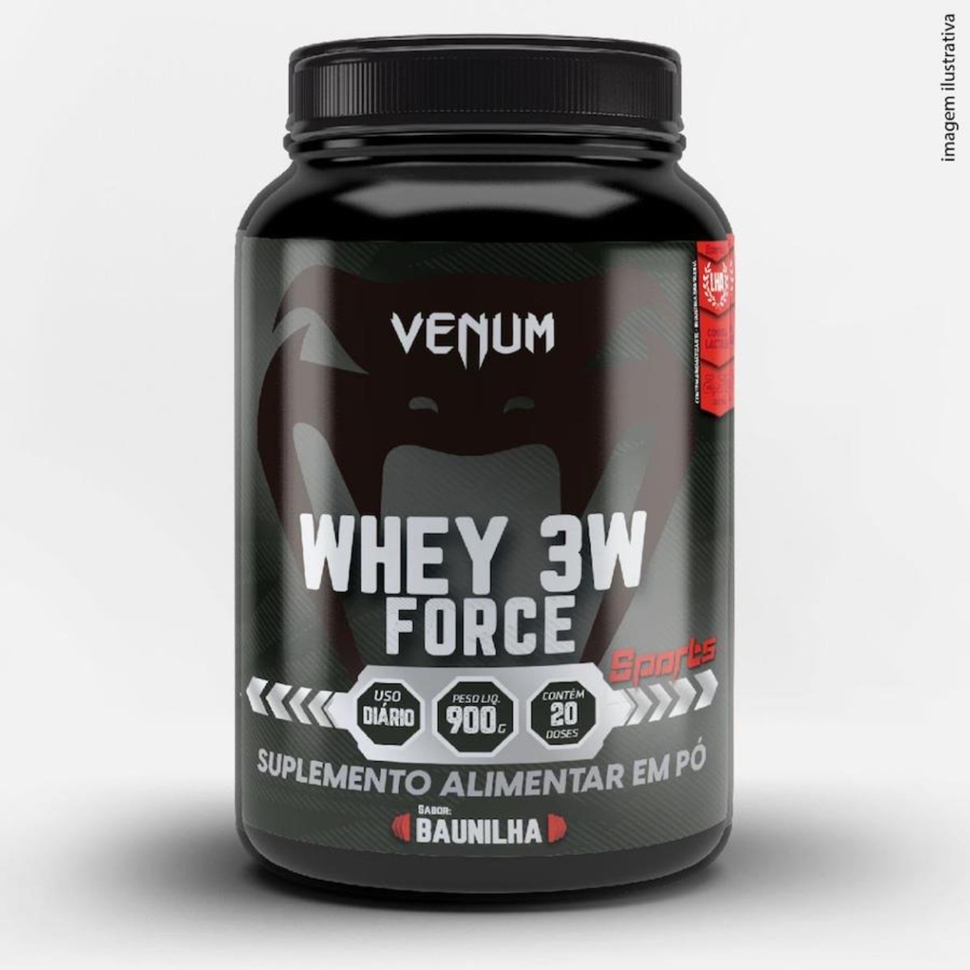 Whey 3W Force Venum Baunilha - 900G - Foto 1