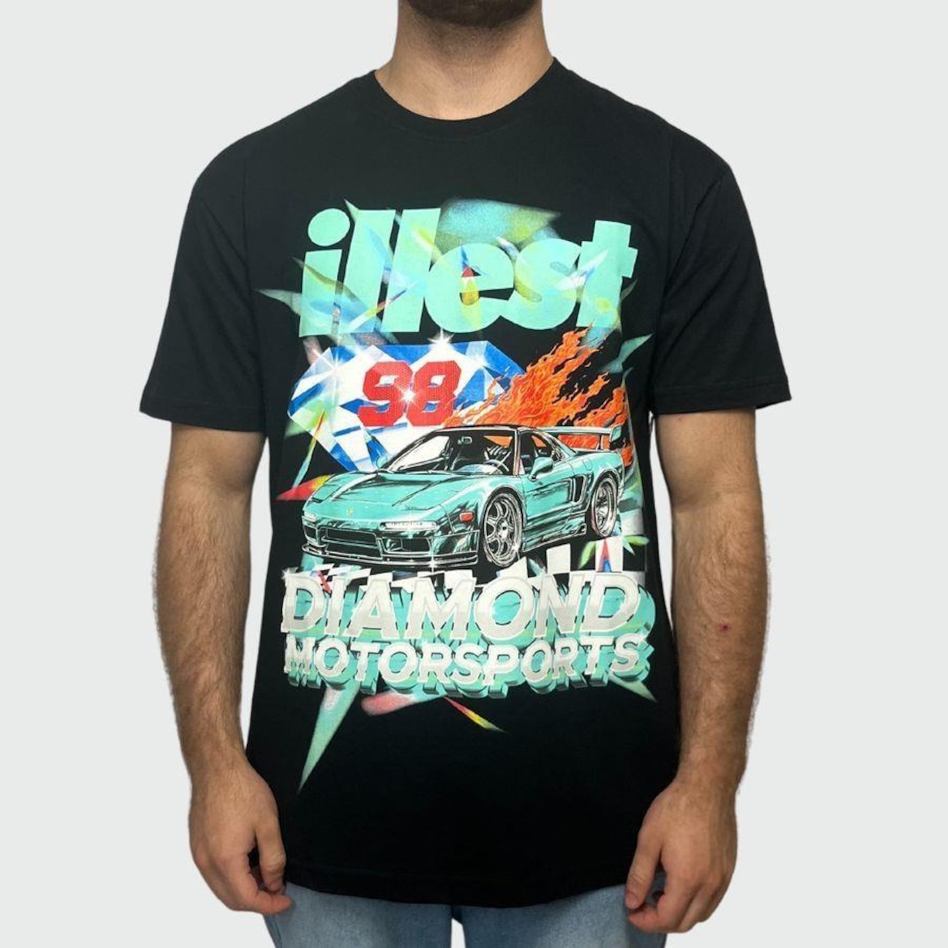 Camiseta Diamond X Illest  Motorsports Tee Masculina - Foto 1