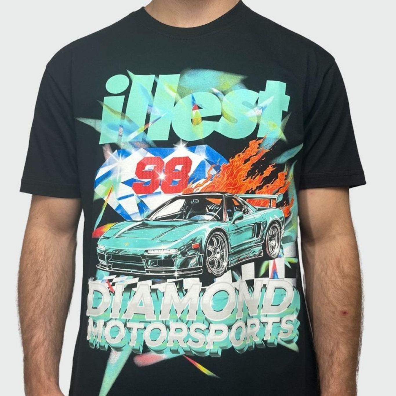 Camiseta Diamond X Illest  Motorsports Tee Masculina - Foto 2