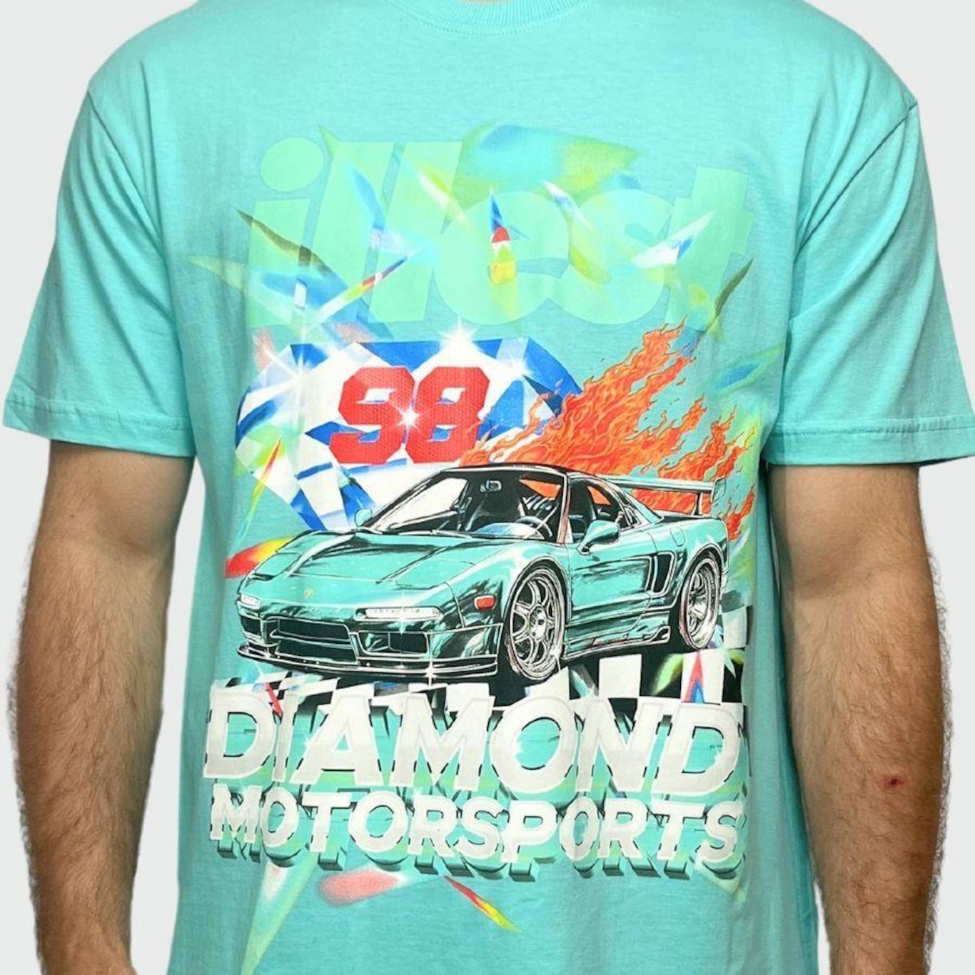 Camiseta Diamond X Illest  Motorsports Tee Masculina - Foto 2