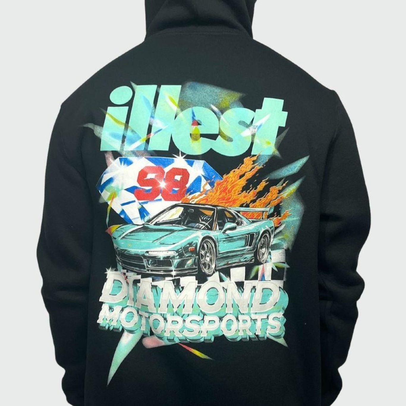 Blusão de Moletom Diamond X Illest Motorsports Hoodie - Masculino - Foto 2