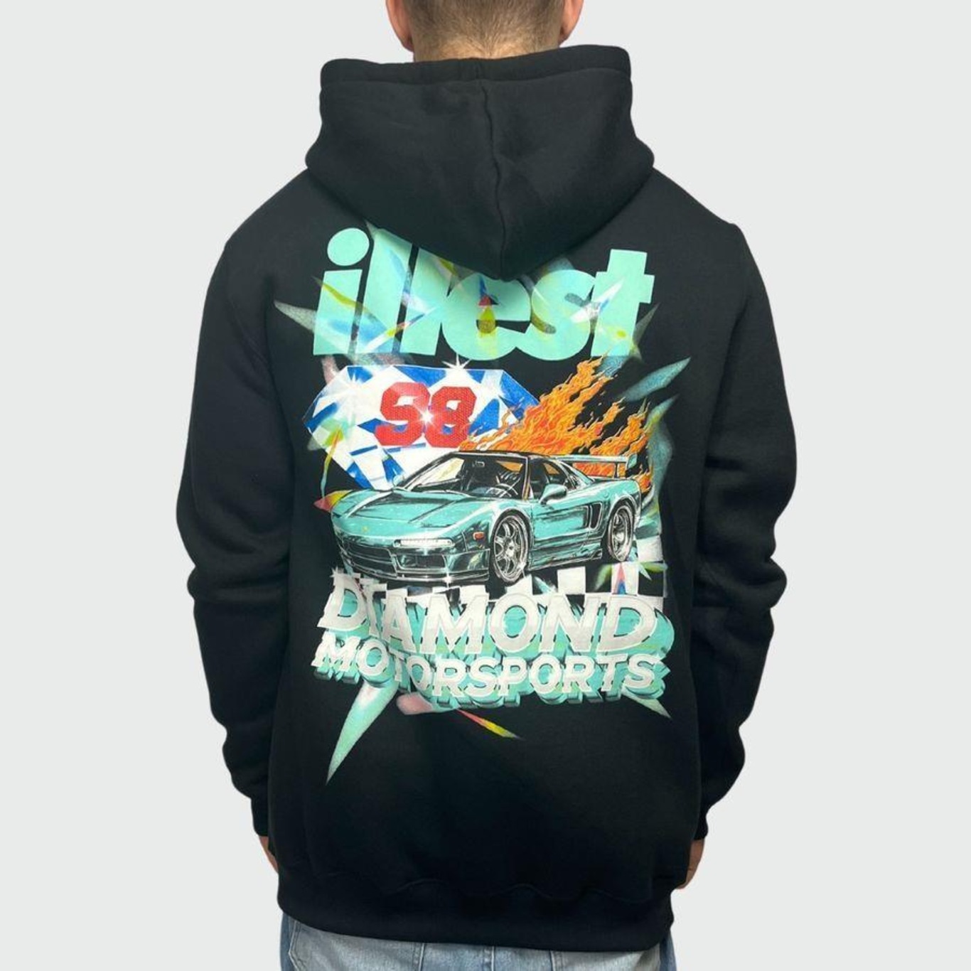 Blusão de Moletom Diamond X Illest Motorsports Hoodie - Masculino - Foto 6