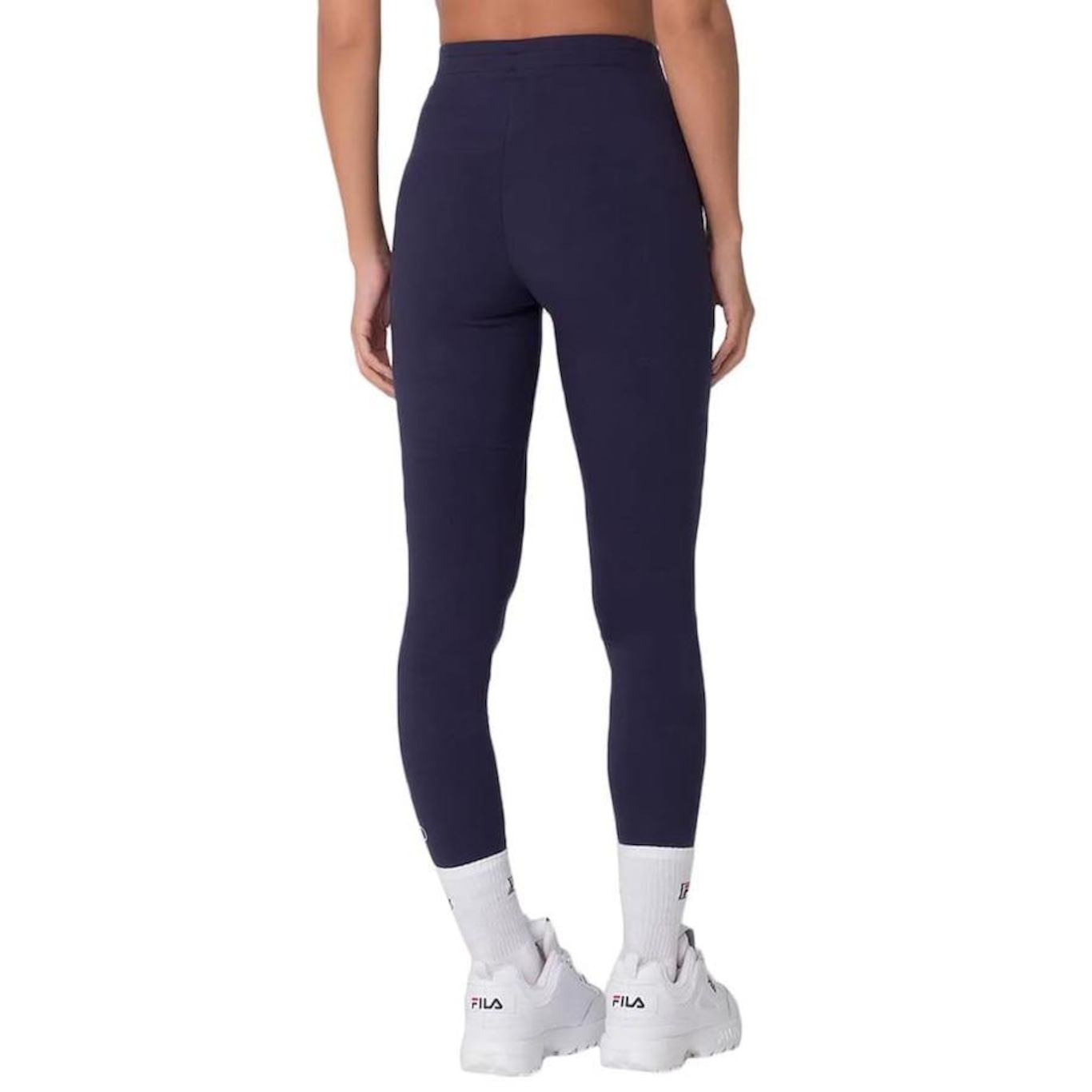 Calça Legging Fila Letter Mid - Feminina - Foto 2