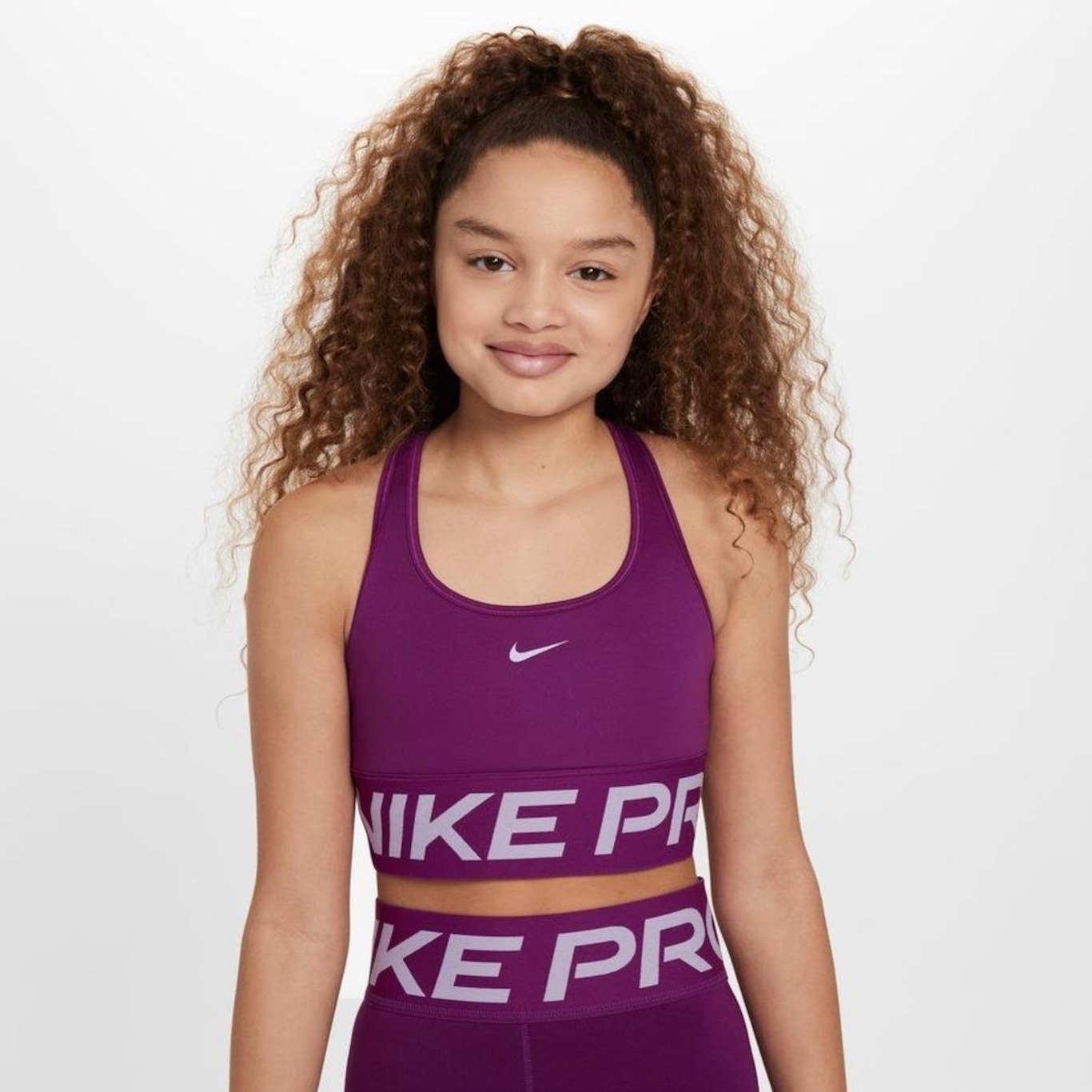 Top Nike Pro Swoosh - Infantil - Foto 1