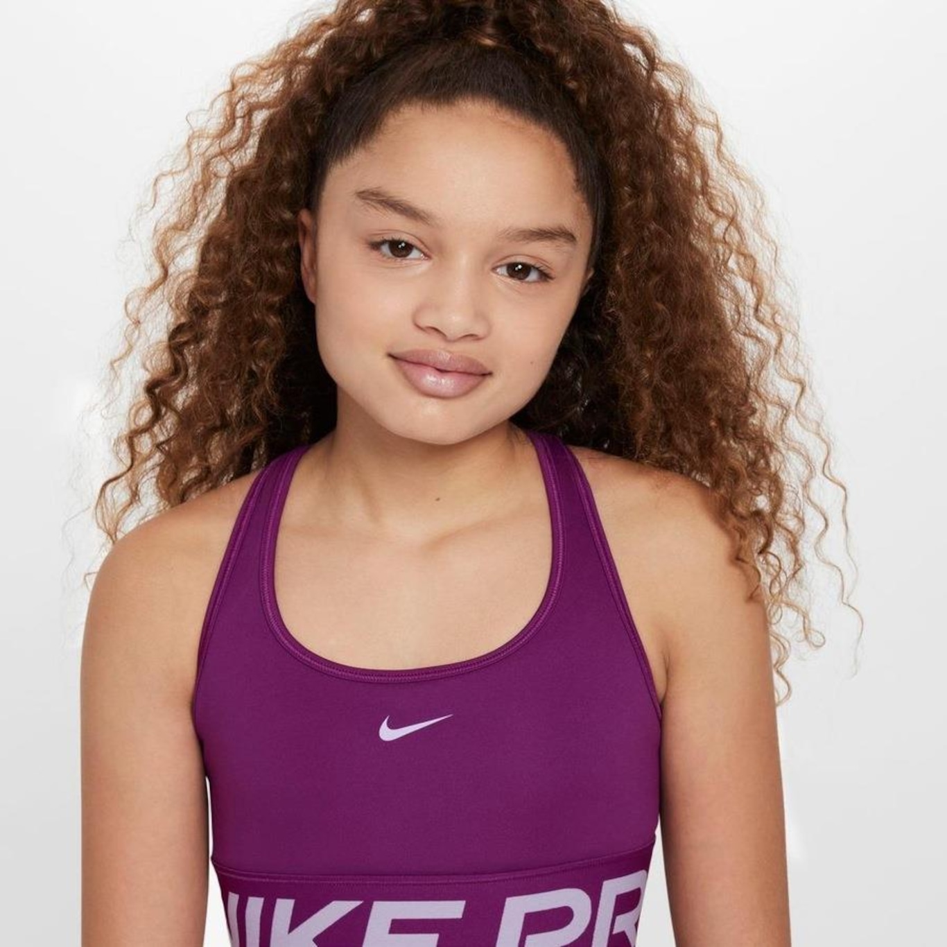 Top Nike Pro Swoosh - Infantil - Foto 3