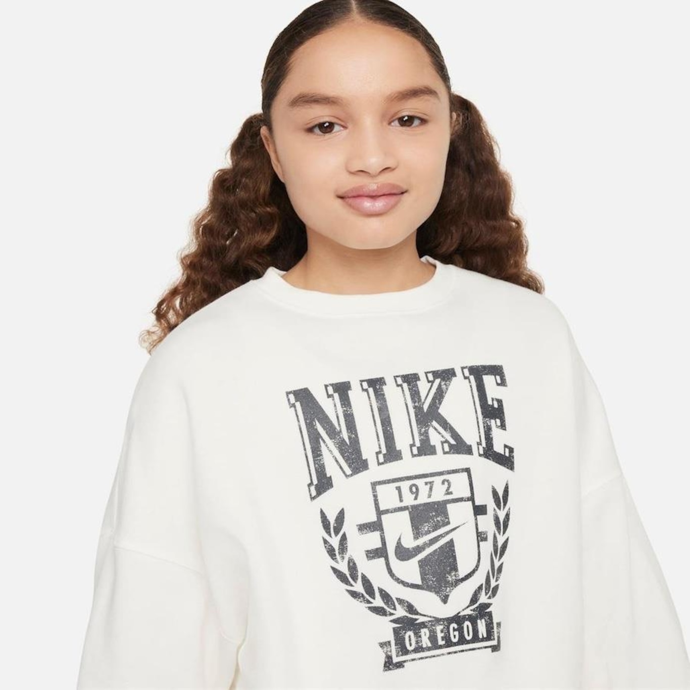 Blusão Nike Sportswear Cropped - Infantil - Foto 3