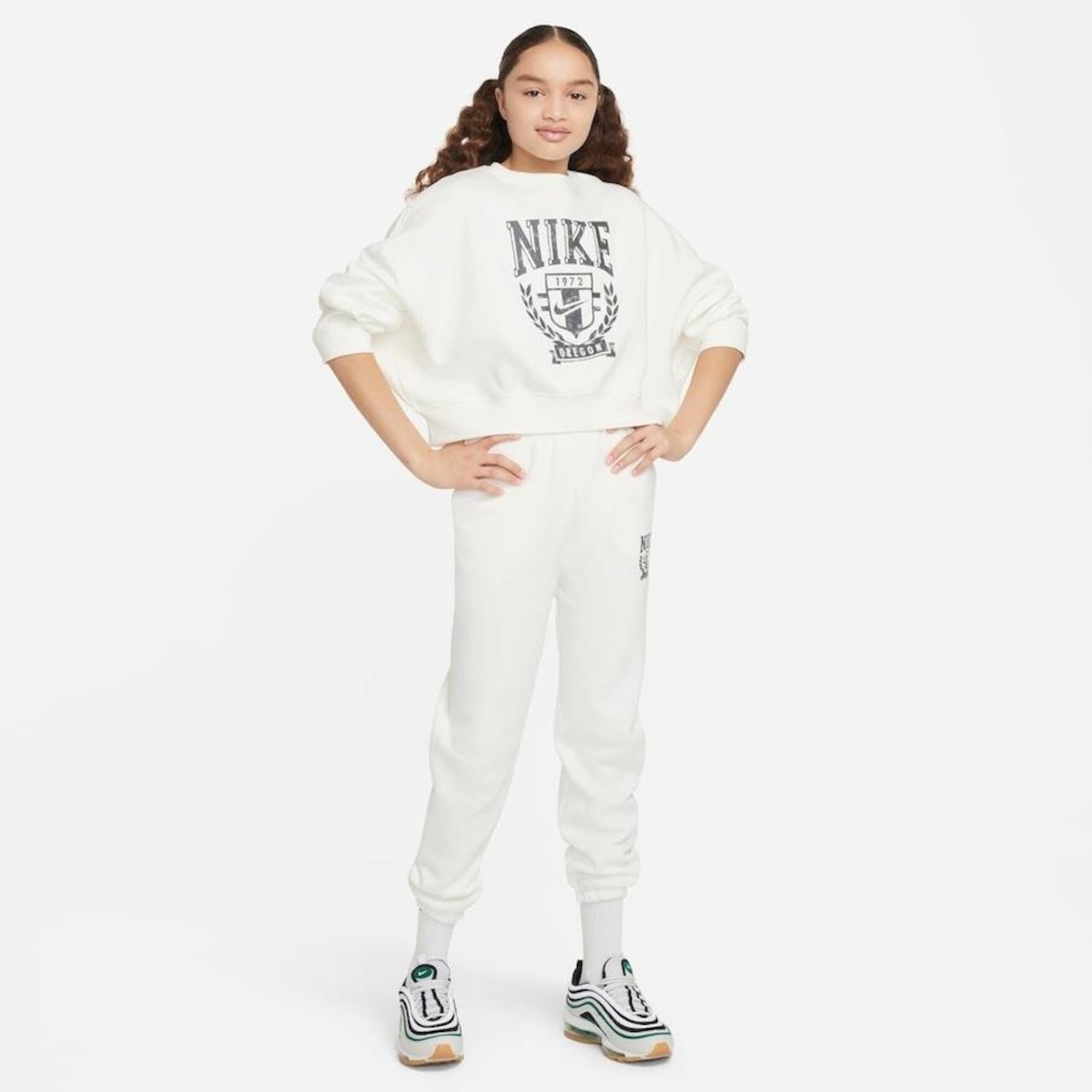 Blusão Nike Sportswear Cropped - Infantil - Foto 4