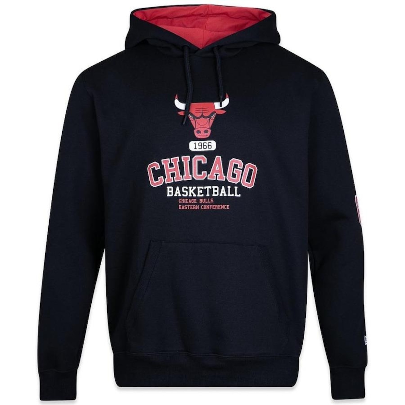 Blusão de Moletom New Era Chicago Bulls Nba Club House - Masculino - Foto 1