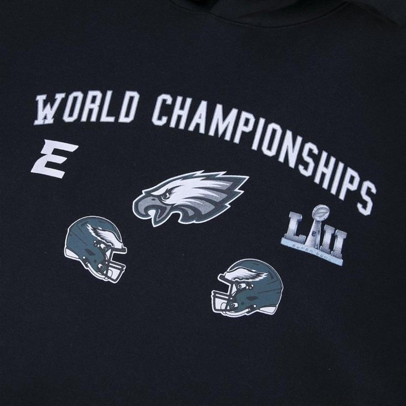 Blusão de Moletom New Era Nfl Philadelphia Eagles World Champion - Masculino - Foto 3