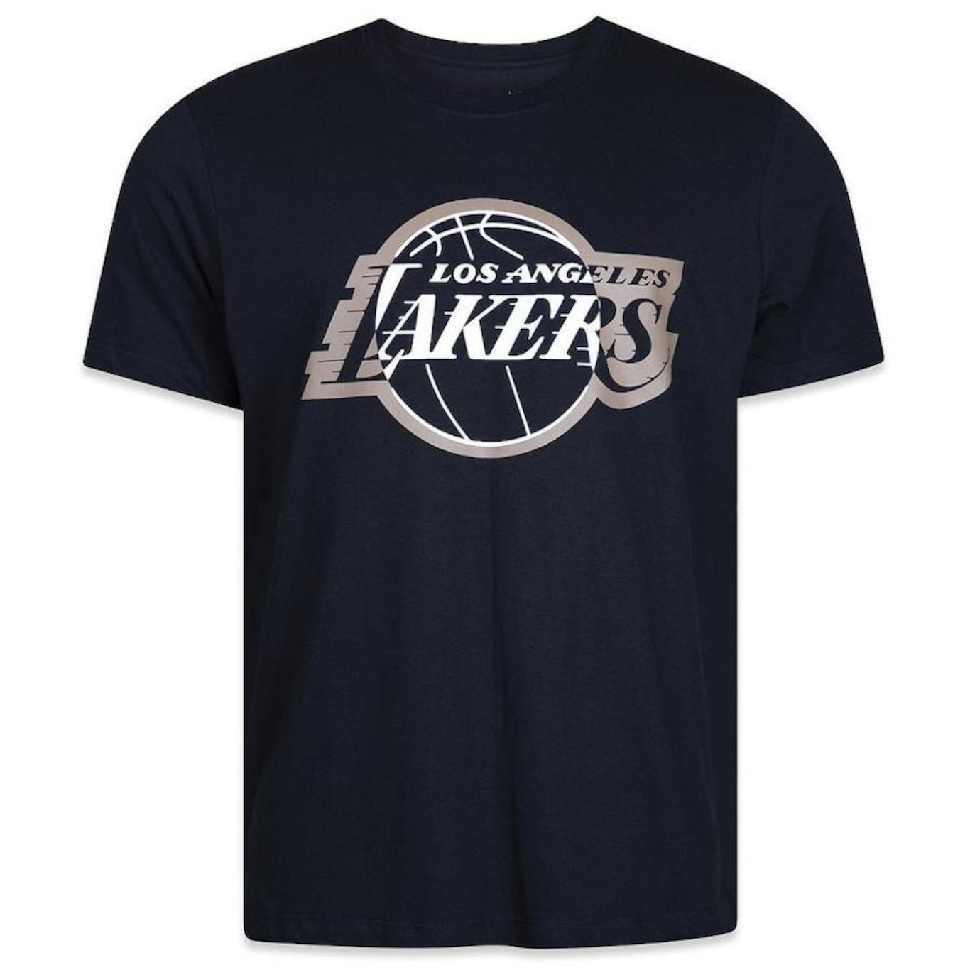 Camiseta New Era Los Angeles Lakers Nba Regular Core - Masculina - Foto 1