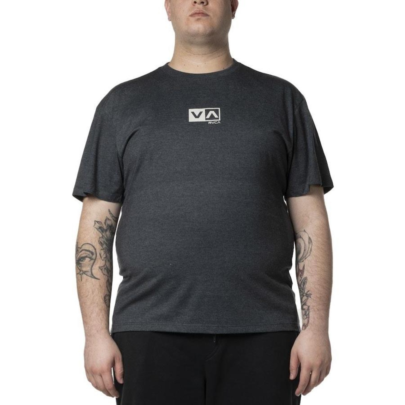 Camiseta Rvca Mini Balance Box Plus Size - Masculina - Foto 1