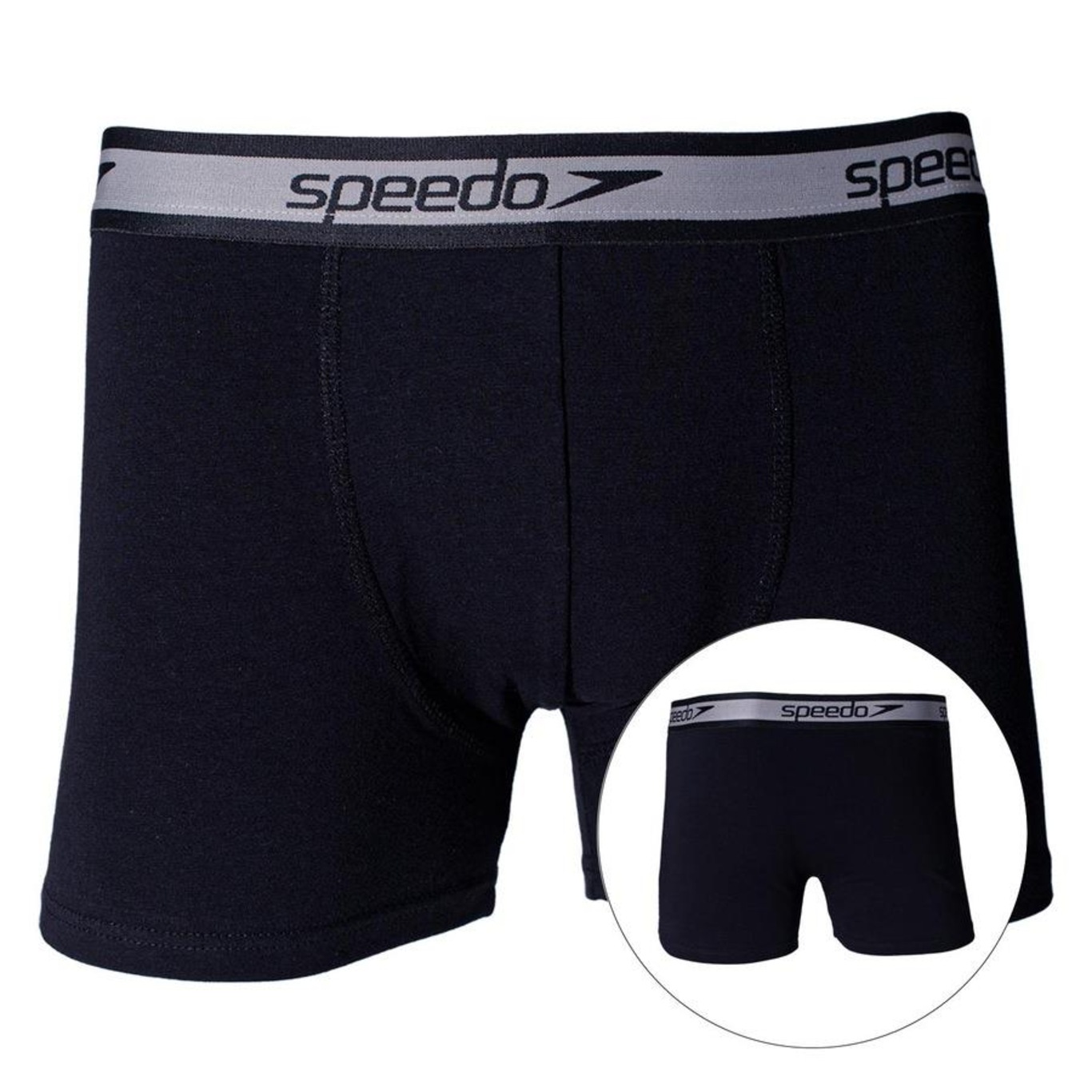 Kit de Cuecas Boxer Cotton Speedo com 6 Unidades - Adulto - Foto 4