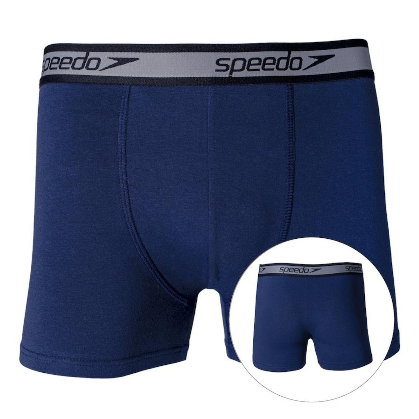 Kit de Cuecas Boxer Cotton Speedo com 6 Unidades - Adulto - Foto 3