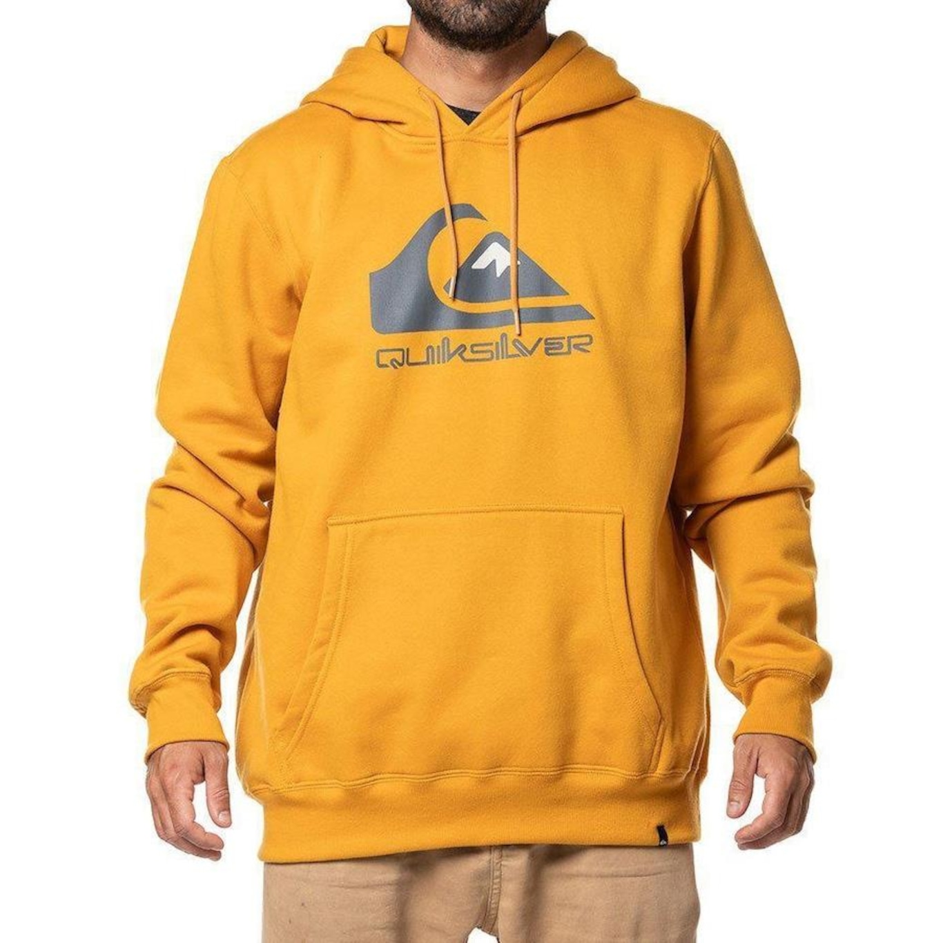 Blusão de Moletom Quiksilver Canguru Full Logo - Masculino - Foto 1