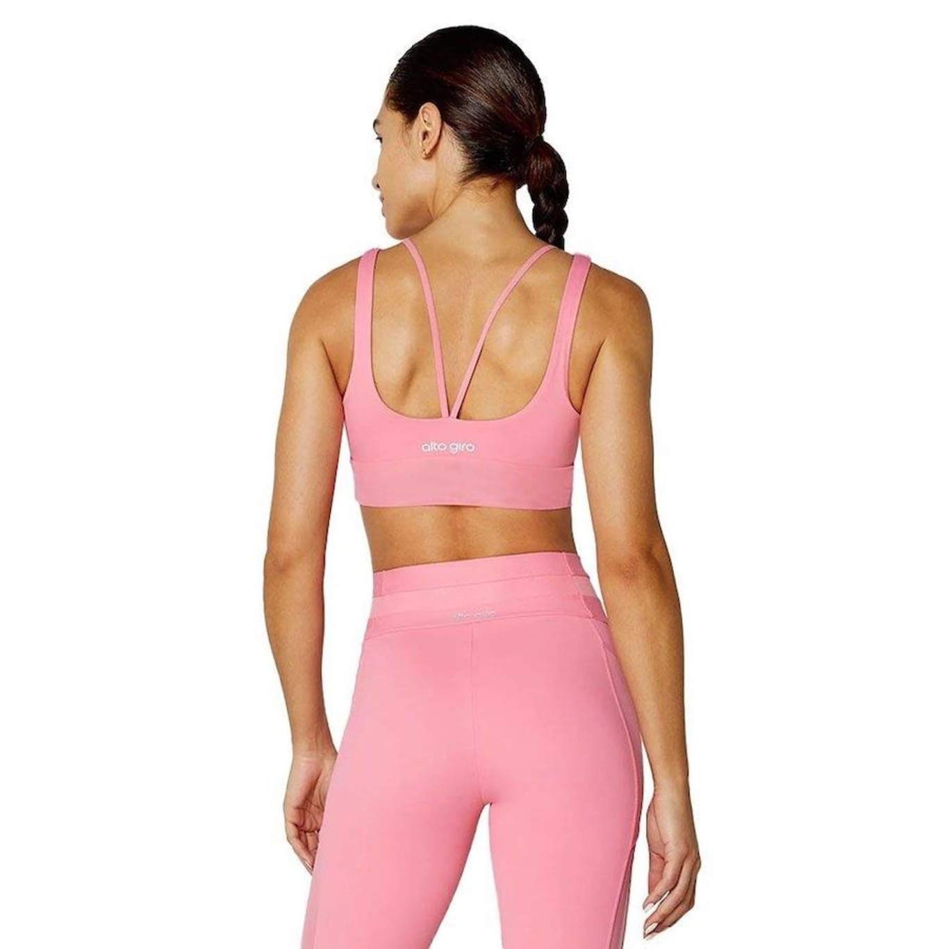 Top Alto Giro sem Bojo com Tule - Feminino - Foto 2