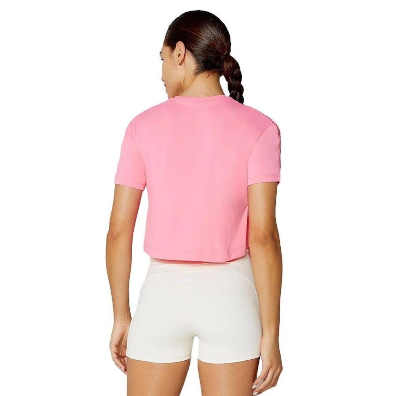 Blusa Cropped Alto Giro 2 Abertura Lateral - Feminina - Foto 2