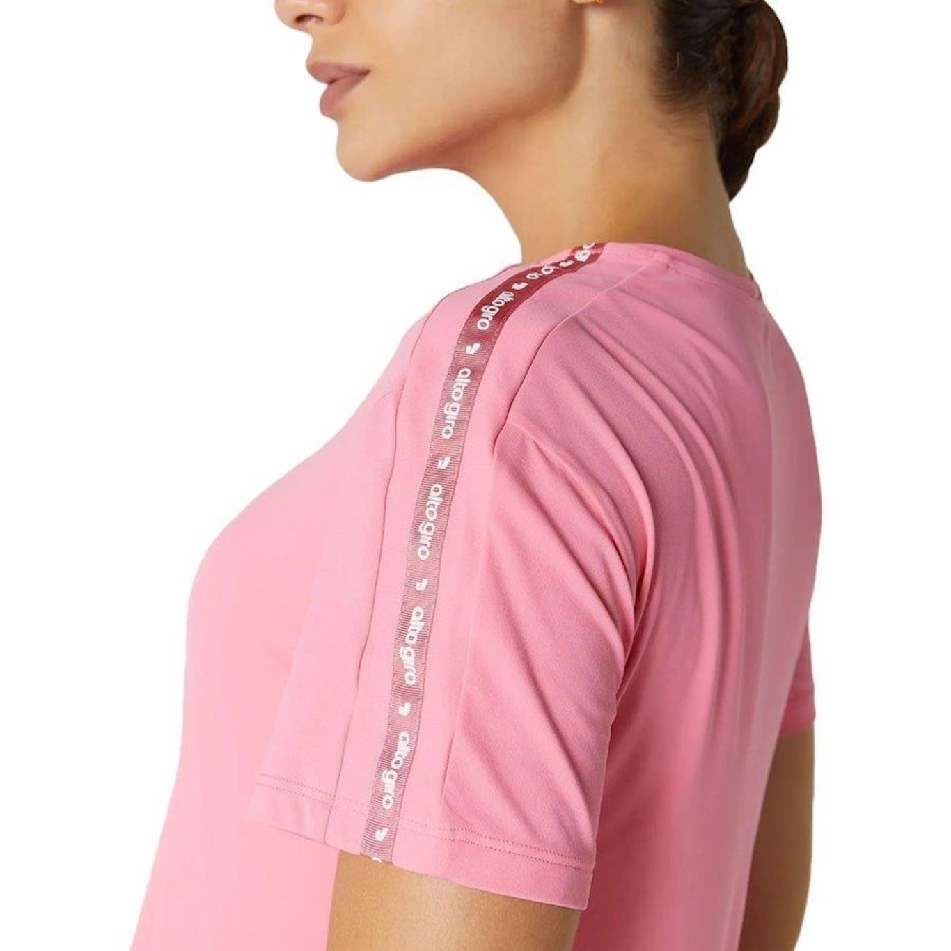 Blusa Cropped Alto Giro 2 Abertura Lateral - Feminina - Foto 3