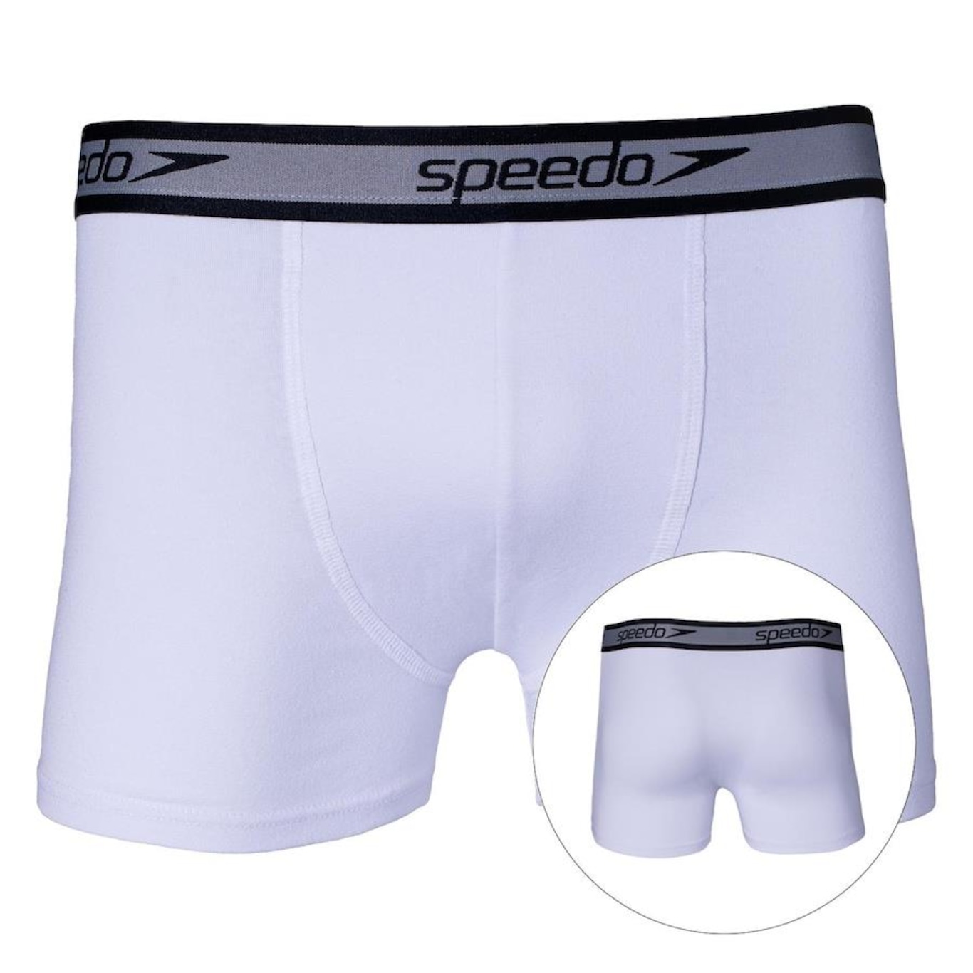 Kit de Cuecas Boxer Cotton Speedo com 6 Unidades - Adulto - Foto 5