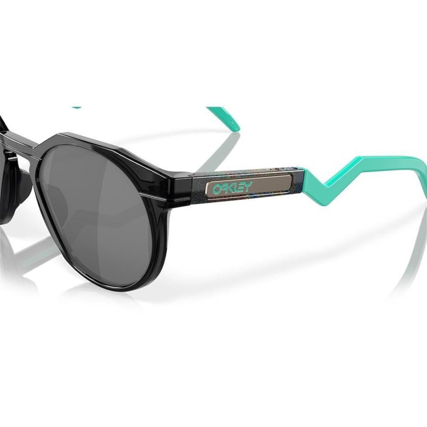 Óculos de Sol Unissex Oakley Hstn Black Ink Prizm Polarized - Foto 2