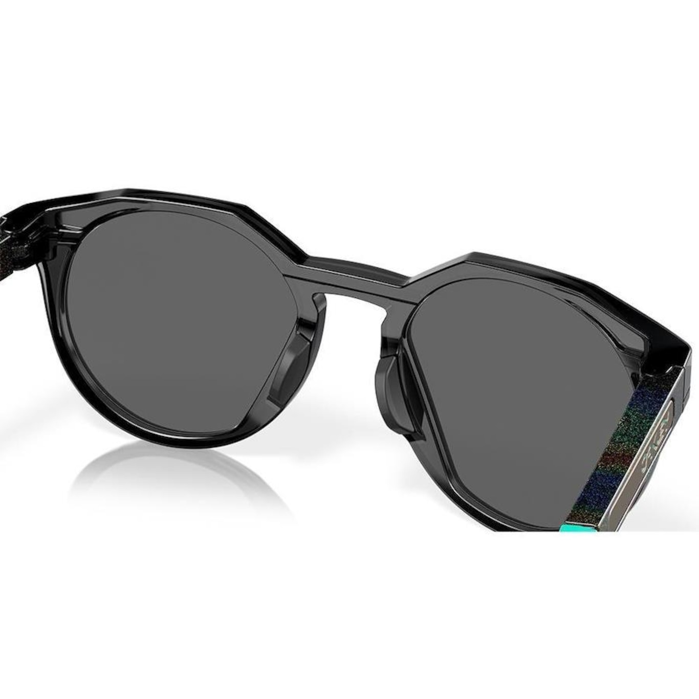 Óculos de Sol Unissex Oakley Hstn Black Ink Prizm Polarized - Foto 4