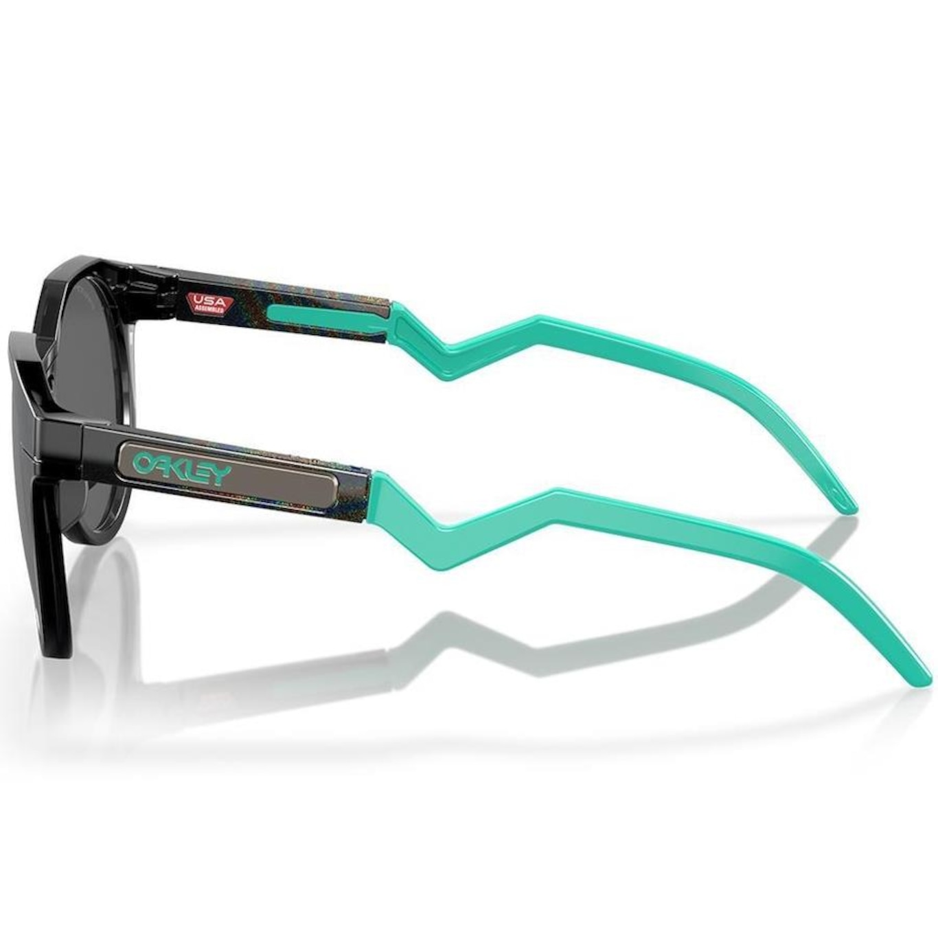 Óculos de Sol Unissex Oakley Hstn Black Ink Prizm Polarized - Foto 5