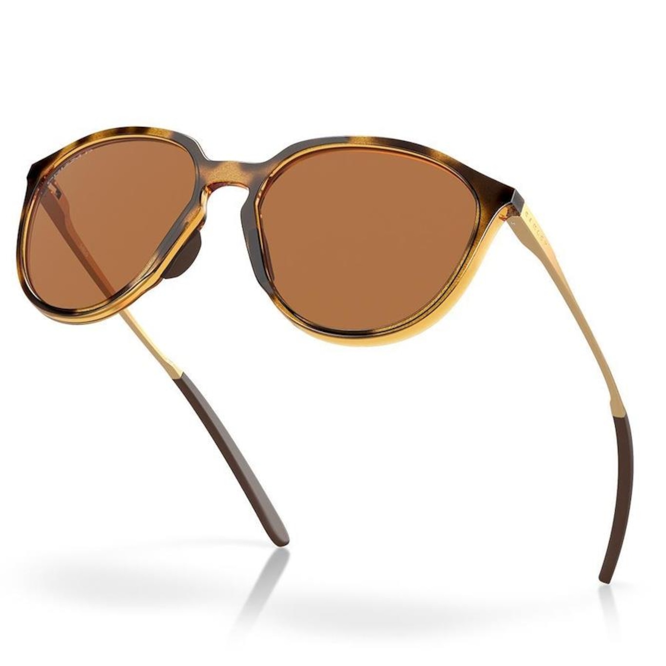 Óculos de Sol Unissex Oakley Sielo Polished Brown Tortoise 0357 - Foto 3