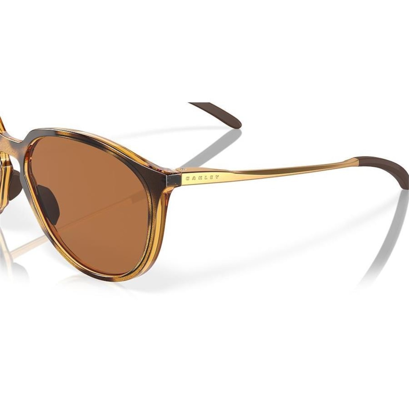 Óculos de Sol Unissex Oakley Sielo Polished Brown Tortoise 0357 - Foto 6