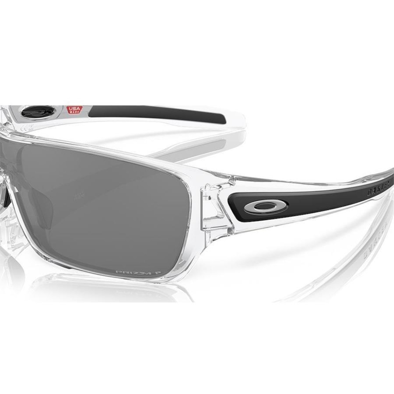 Óculos de Sol Unissex Oakley Turbine Rotor Polished Clear 1632 - Foto 6