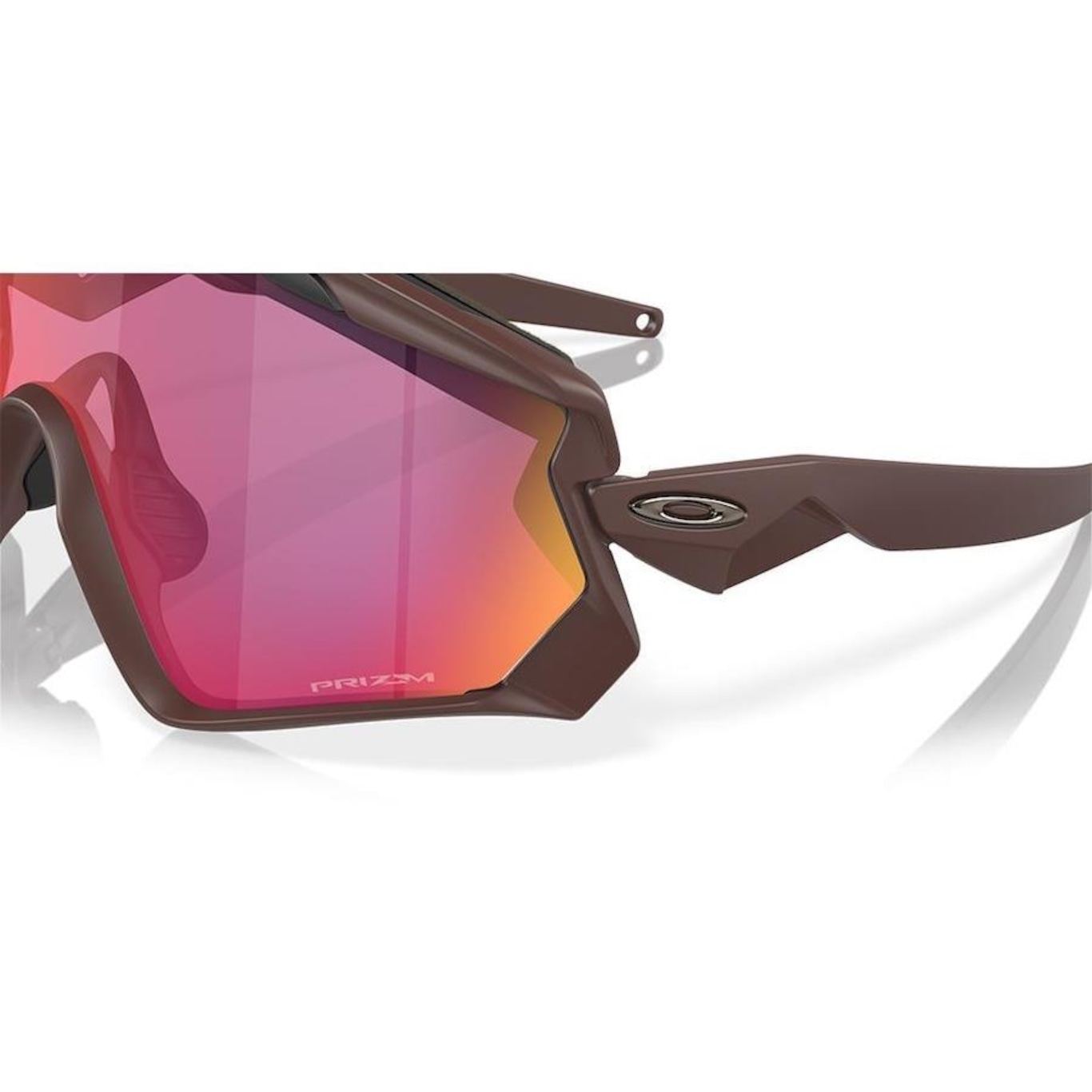 Óculos de Sol Unissex Oakley Wind Jacket 2.0 Matte Grenache 2945 - Foto 5