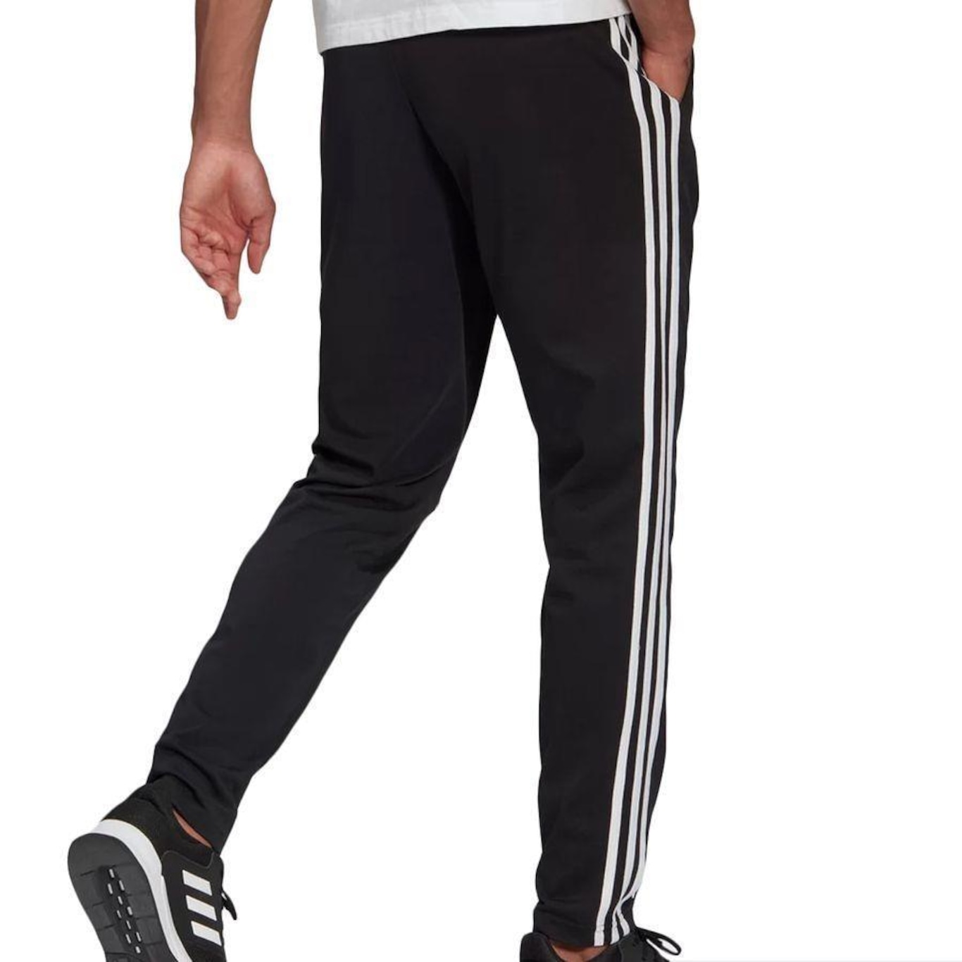 Calça Essentials 3 Listras adidas - Masculina - Foto 3