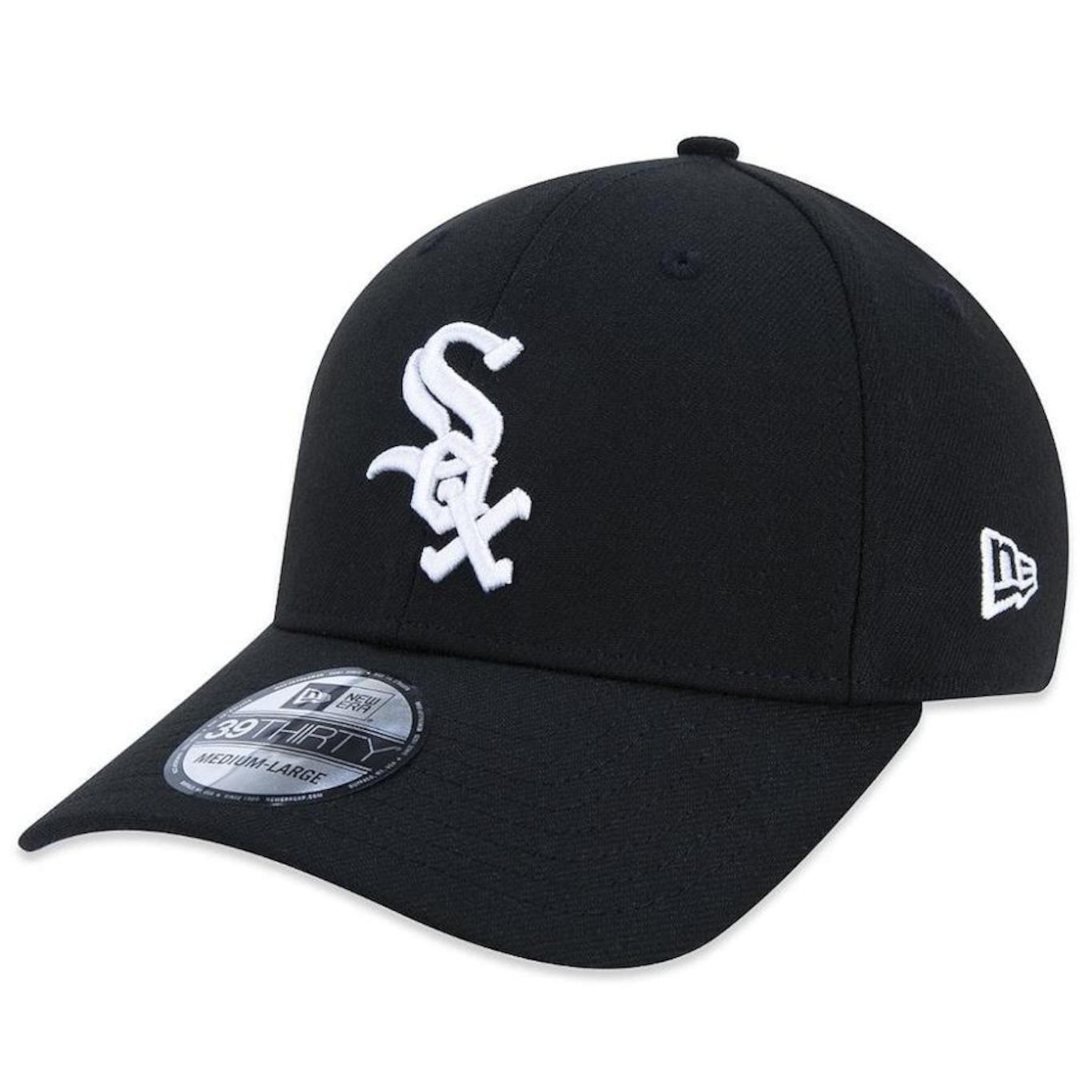 Boné Aba Curva New Era 3930 Chicago White Sox Core Mlb - Fechado - Adulto - Foto 1