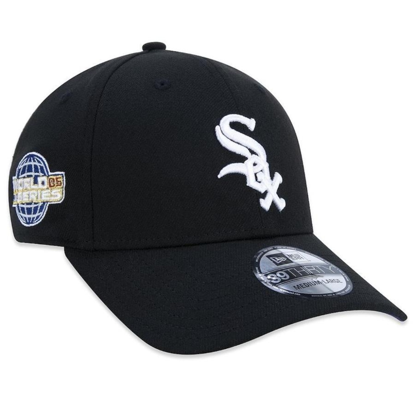 Boné Aba Curva New Era 3930 Chicago White Sox Core Mlb - Fechado - Adulto - Foto 3