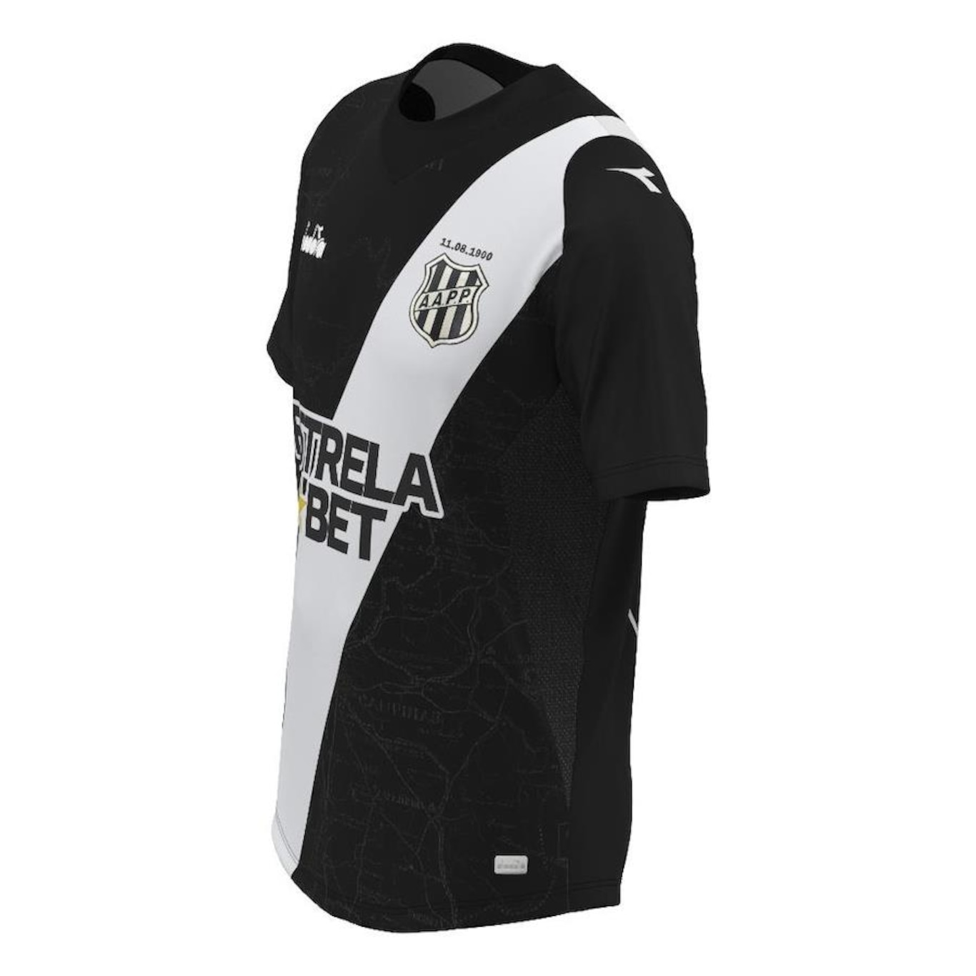 Camisa da Ponte Preta Diadora 2024 Uniforme 2 Torcedor - Masculino - Foto 2