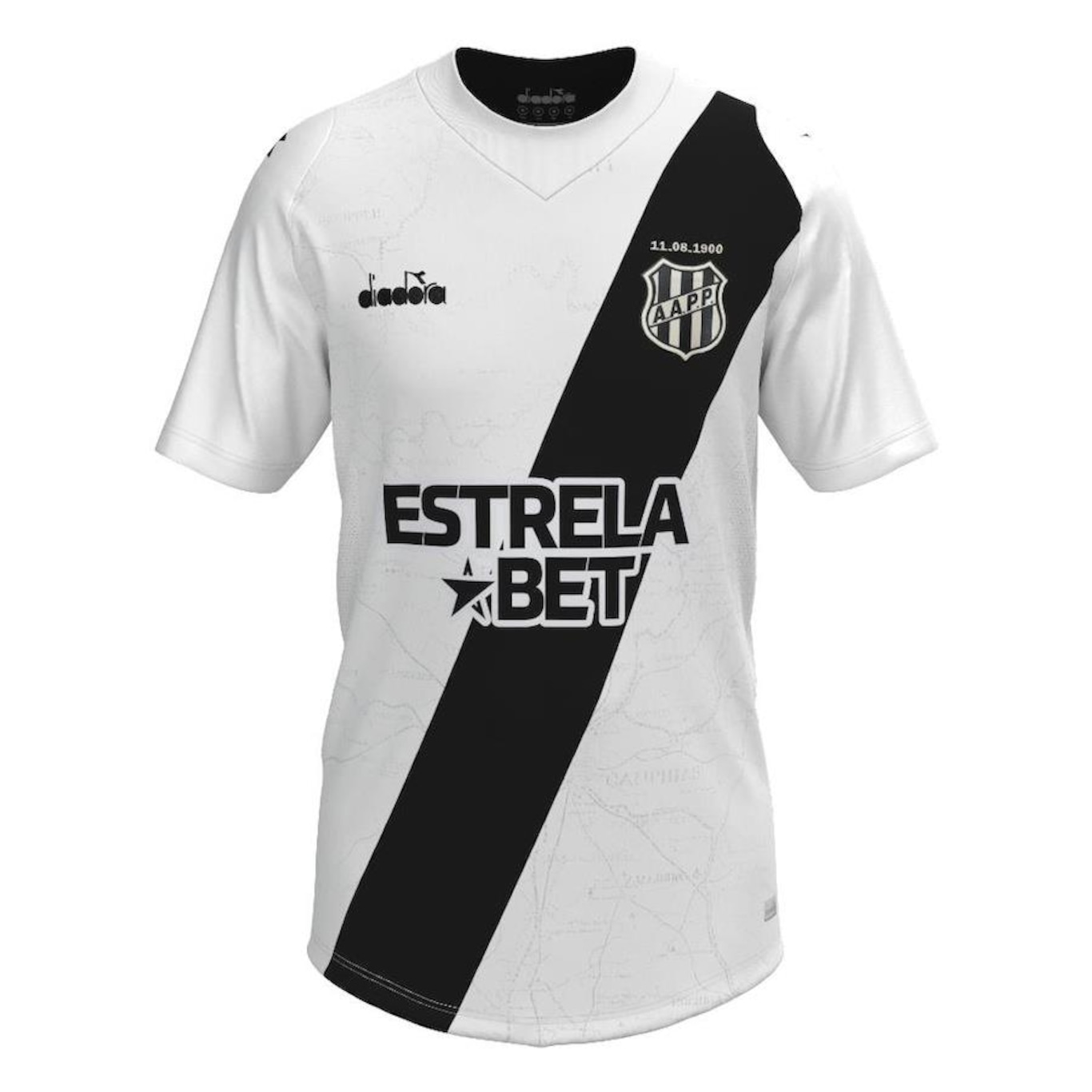 Camisa da Ponte Preta Diadora 2024 Uniforme 1 Torcedor - Masculina - Foto 1