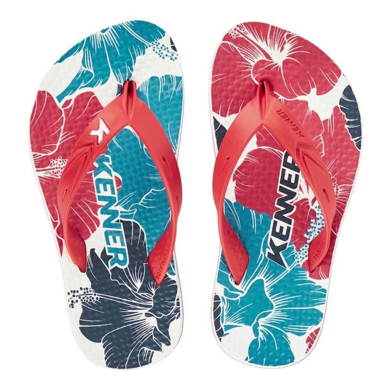 Chinelo Kenner Summer Hibisco Kids - Infantil - Foto 2