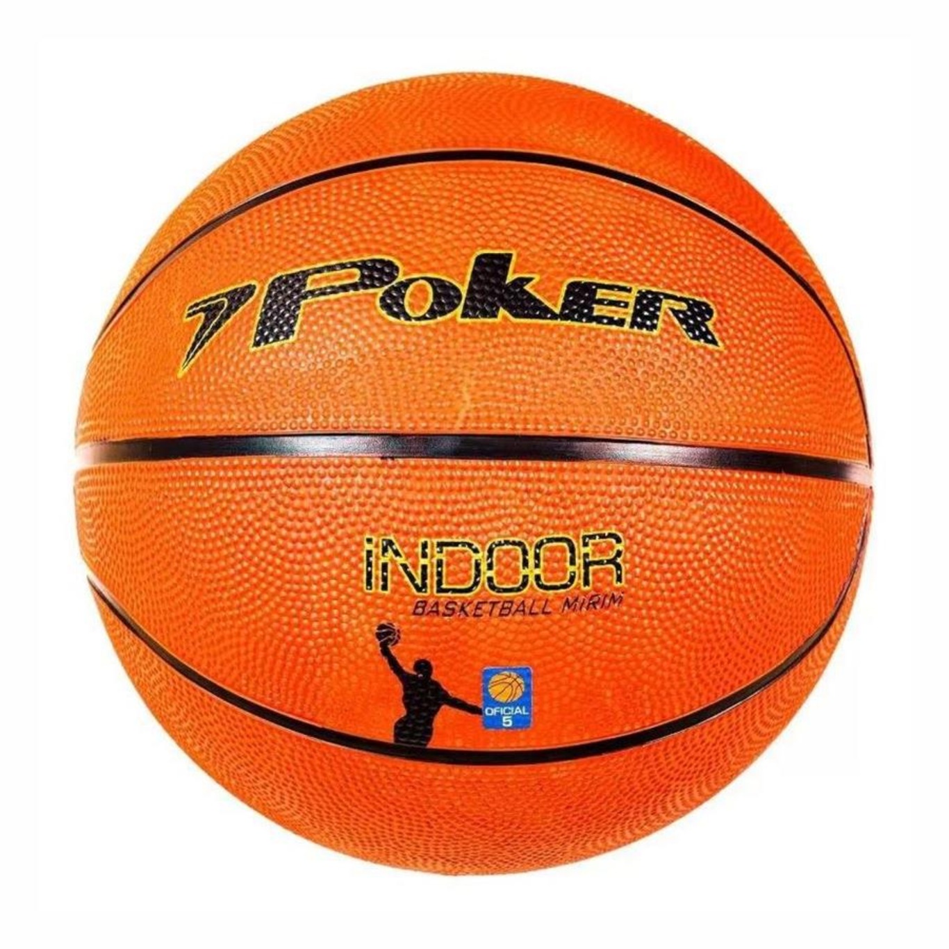 Bola Basquete Poker Oficial Mirim Indoor N.5 Unissex - Foto 1