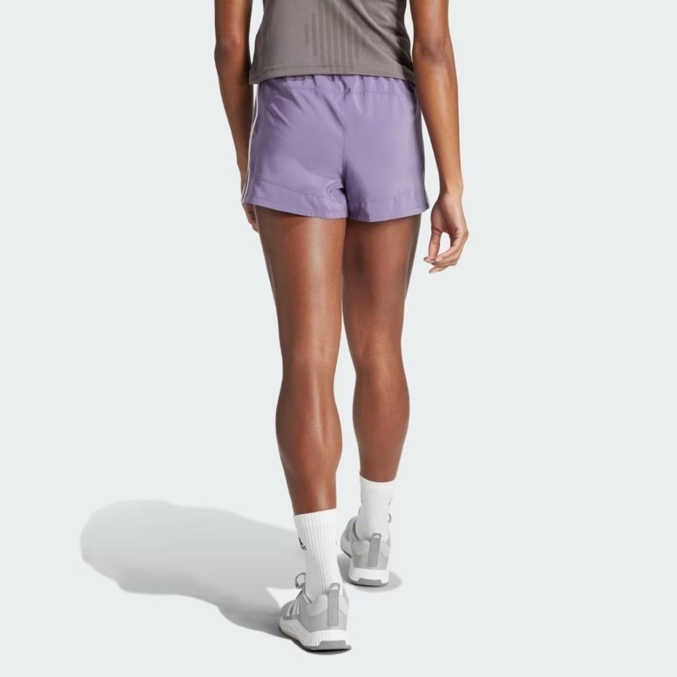 Shorts adidas Racer 3 Listras - Feminino - Foto 2