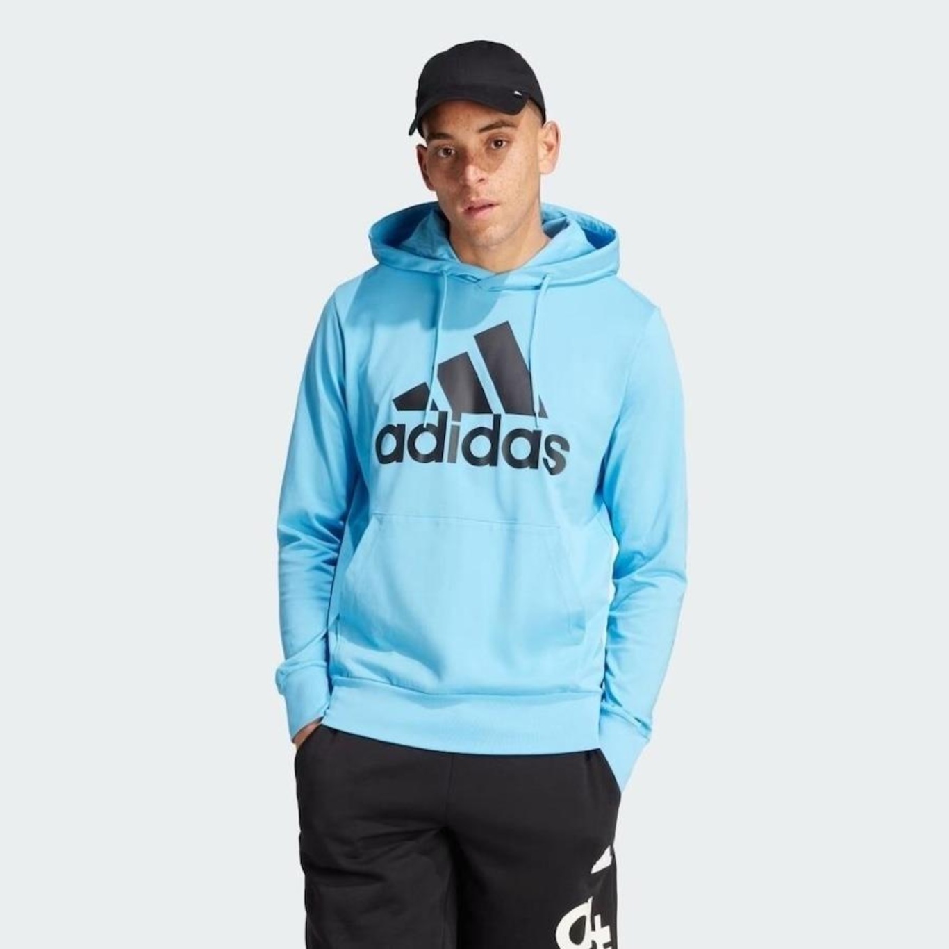 Blusão de Moletom com Capuz adidas Big Logo - Masculino - Foto 2