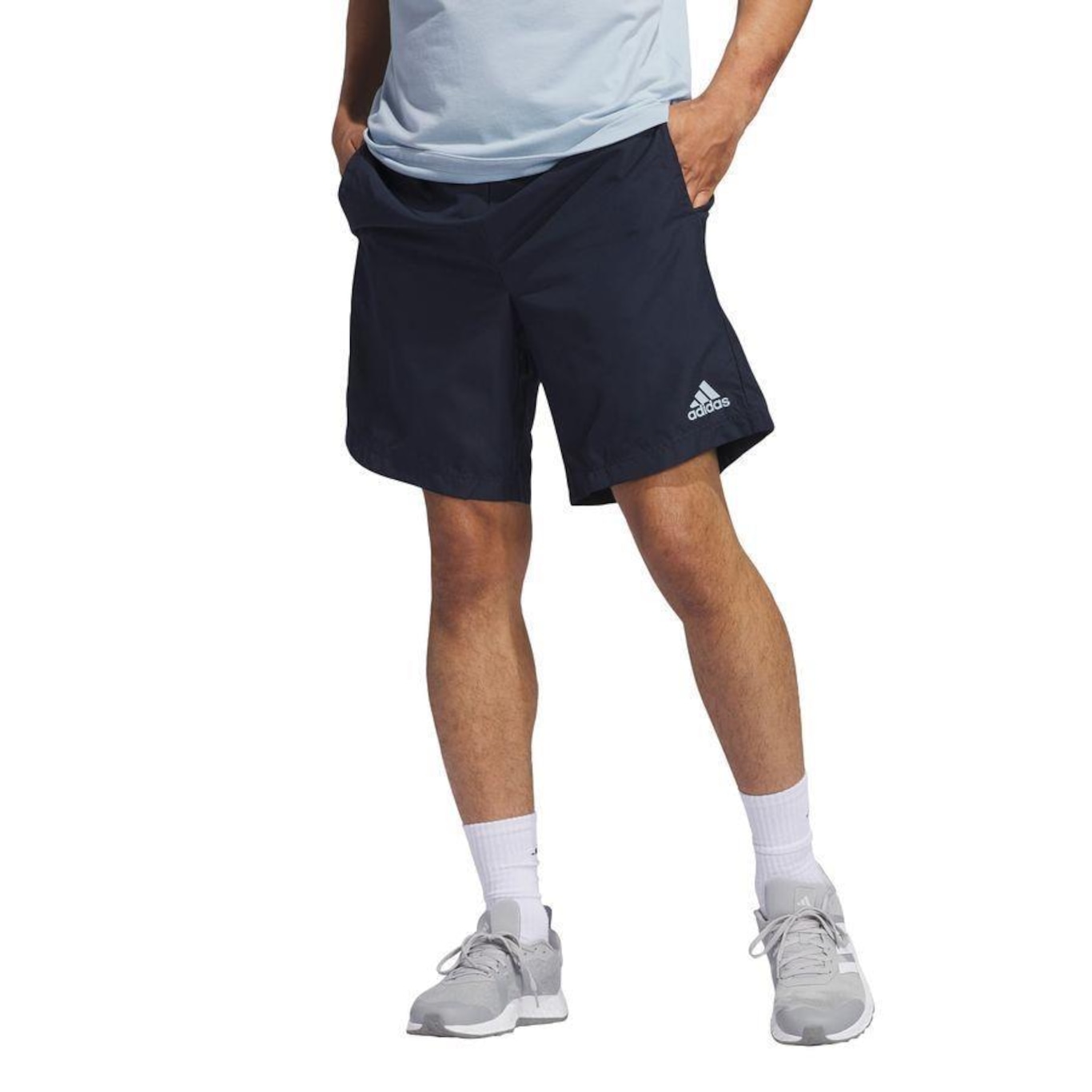 Shorts adidas Malha Colorblock Aeroready - Masculino - Foto 1