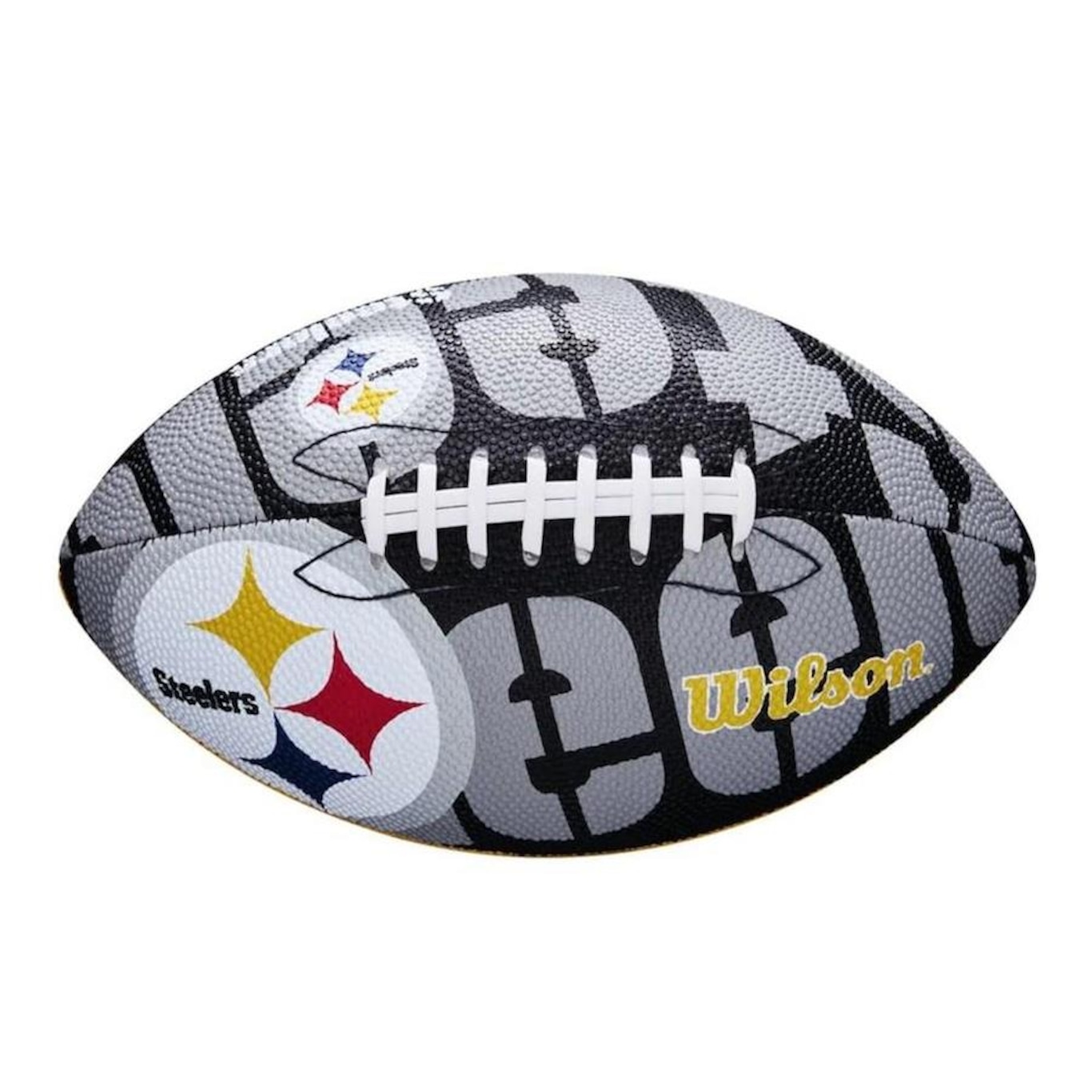 Bola de Futebol Americano Wilson Nfl Pittsburgh Steelers Team Logo Jr - Foto 1