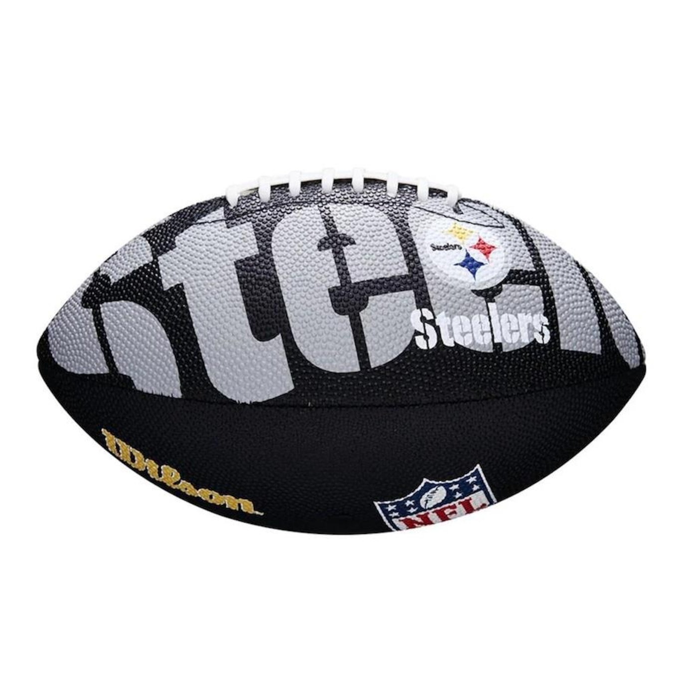 Bola de Futebol Americano Wilson Nfl Pittsburgh Steelers Team Logo Jr - Foto 3