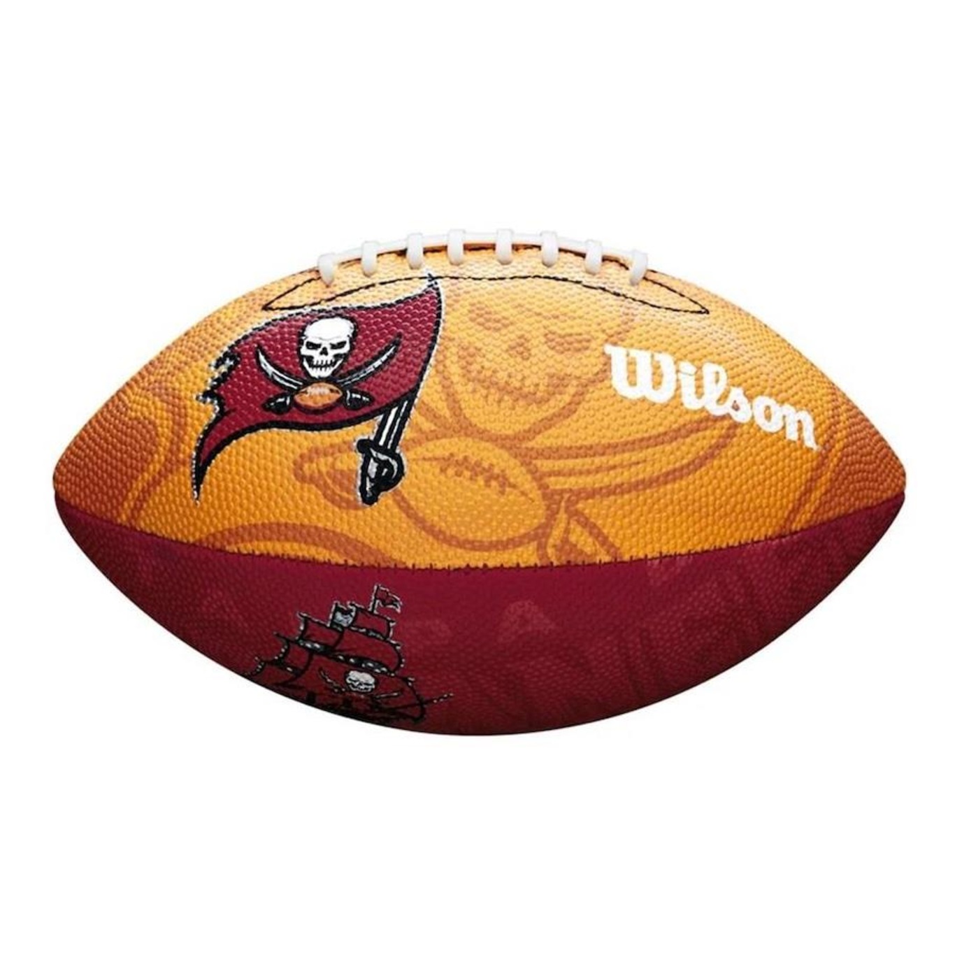 Bola de Futebol Americano Wilson Nfl Tampa Bay Buccaneers Team Logo Jr - Foto 1