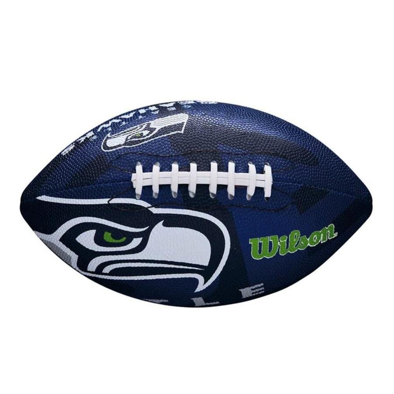 Bola de Futebol Americano Wilson Nfl Seatle Seahawks Team Logo Jr - Foto 1