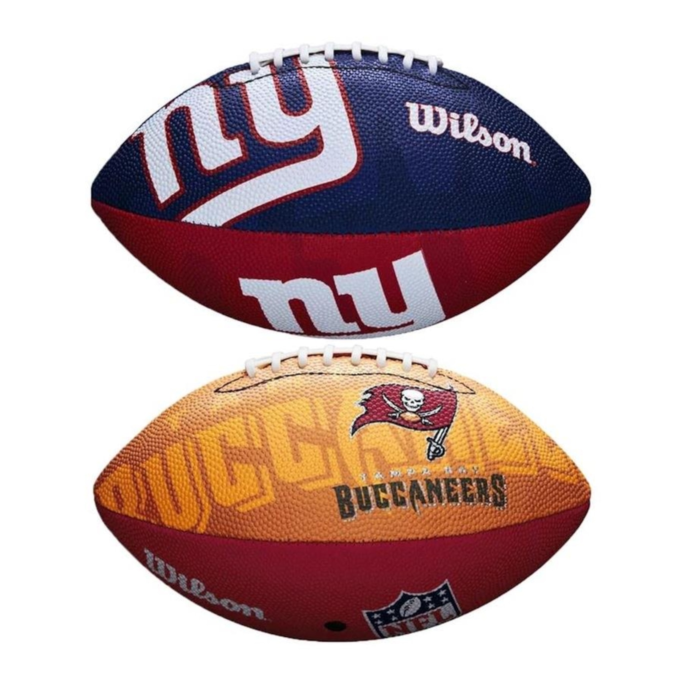 Kit Bola de Futebol Americano Wilson Nfl Team Logo Jr - 2 Unidade - Foto 2